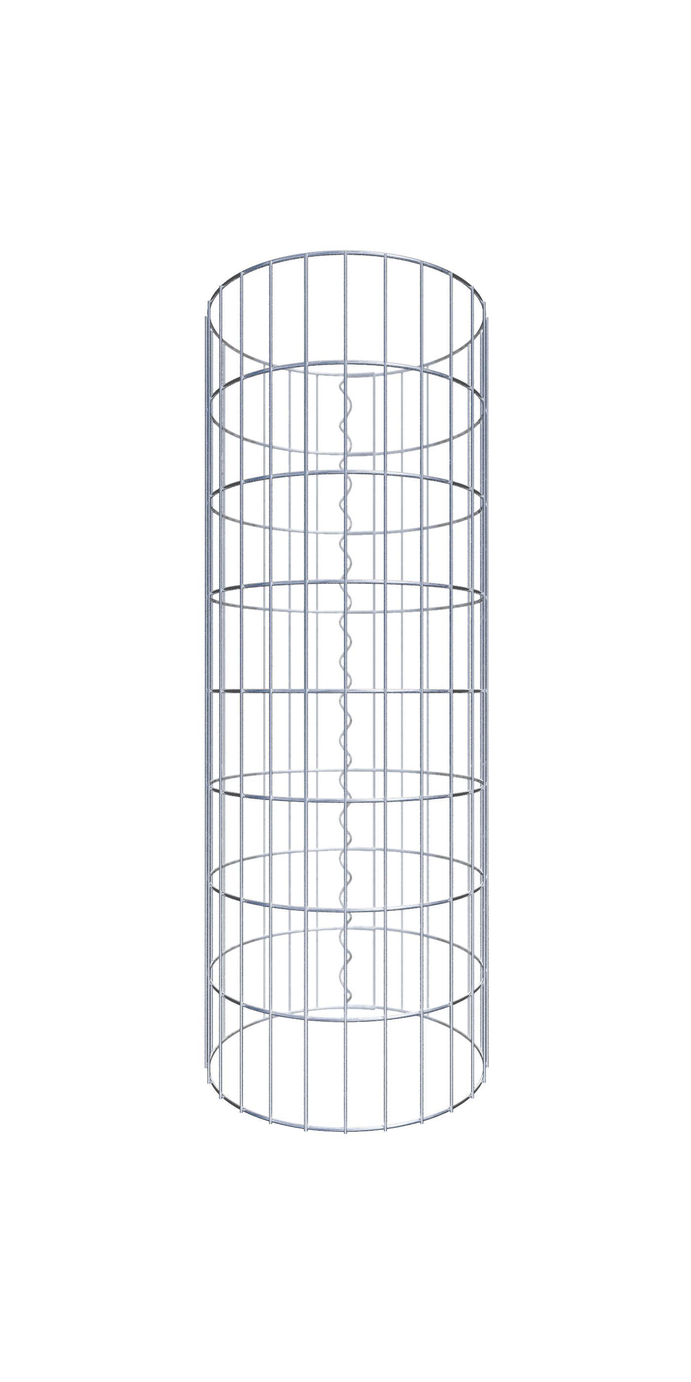 Steinsäule Gabionensäule rund 42 cm Durchmesser, 80 cm Höhe, Maschenweite 5 cm