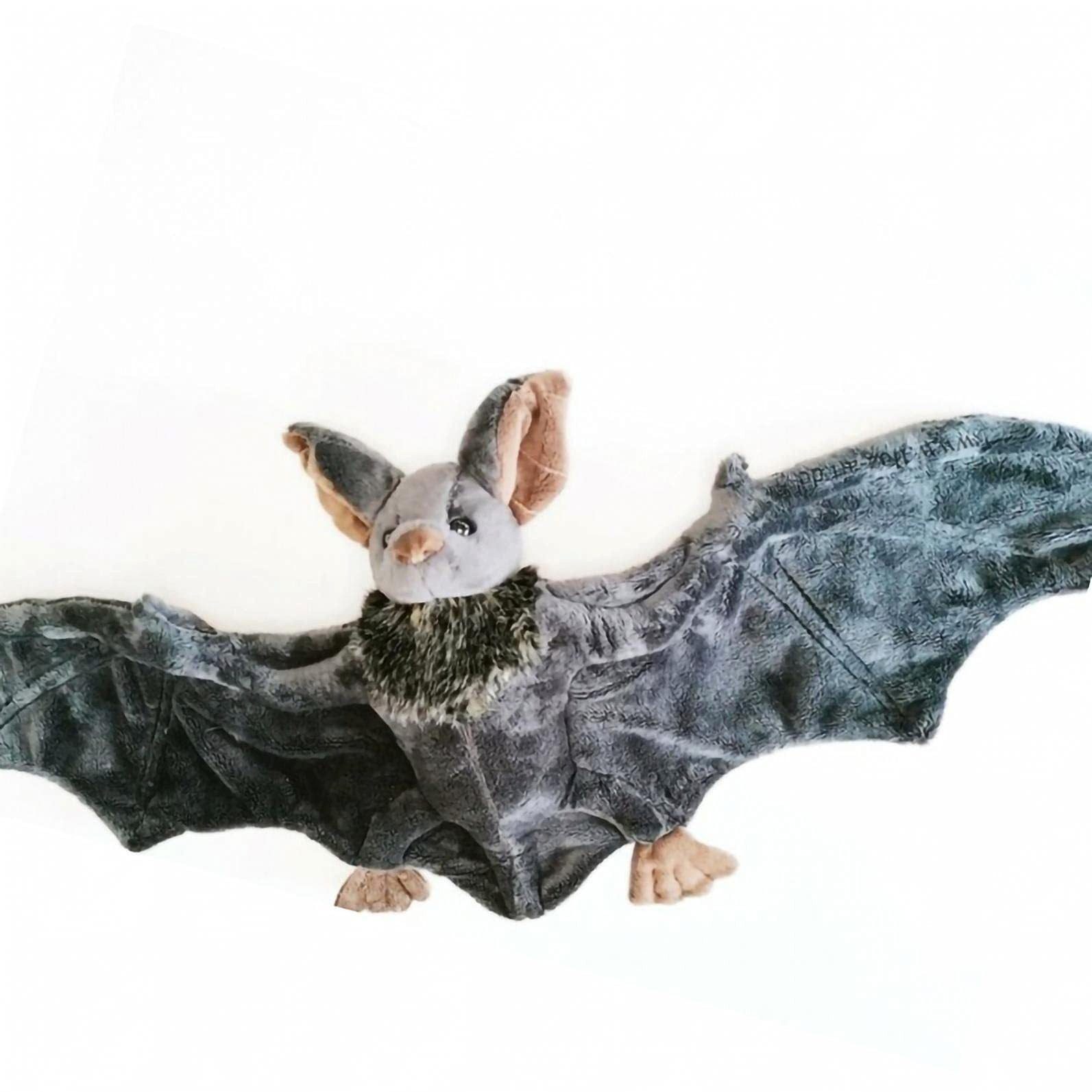 Tinisu Plüschfigur Fledermaus Kuscheltier 30 cm – Niedliches Halloween Plüschtier Stoffti