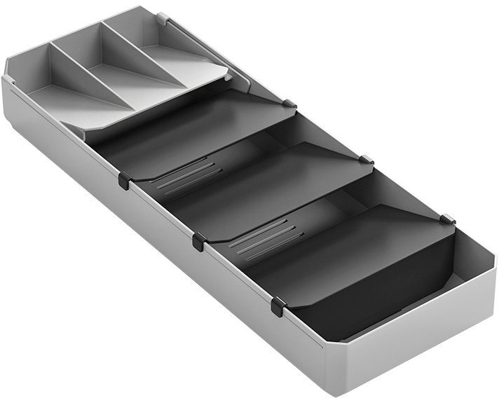 Metaltex Schubladeneinsatz (2 St), ausziehbar, für bis zu 90 Besteckteile günstig online kaufen