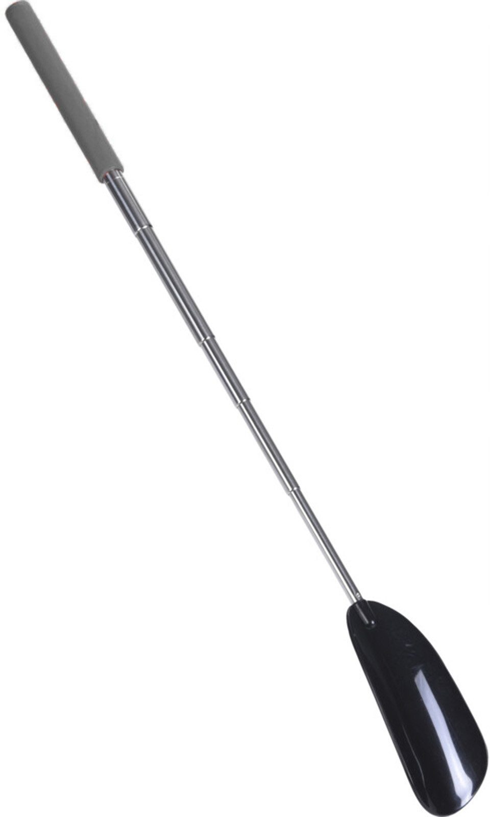 Koopman Schuhlöffel Schuhanzieher Teleskop Anzieher 25-72 cm (Stück, 1-tlg., Packung), Grau, ausziehbar, Metall / Kunststoff, Teleskopstiel