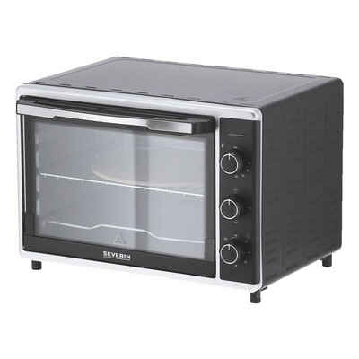 Severin 2-in-1-Toaster TO 2058, für Pizza, Pommes, Braten, Kuchen, Braten, 1800 W, Back- / Toastofen, 42 Liter, 0-230 °C, 1800 Watt