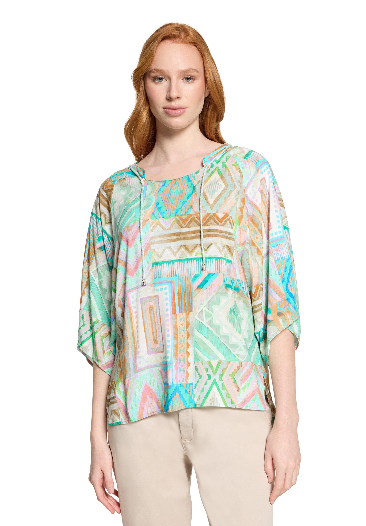 Cartoon Schlupfbluse Damen mit Muster