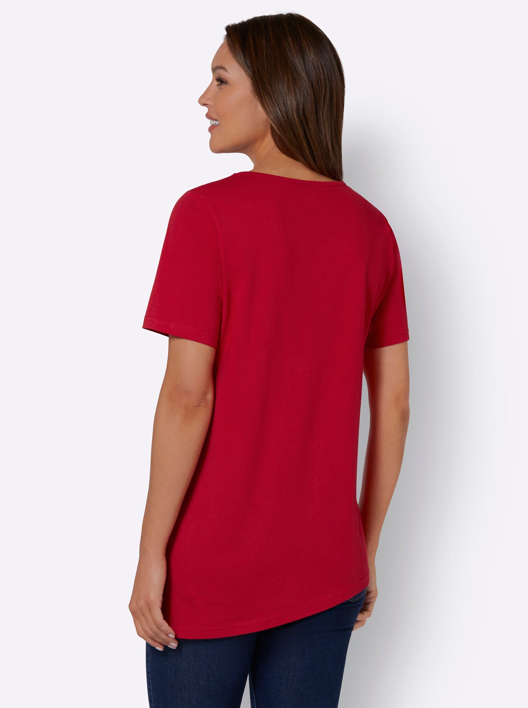 Sieh an! T-Shirt rot
