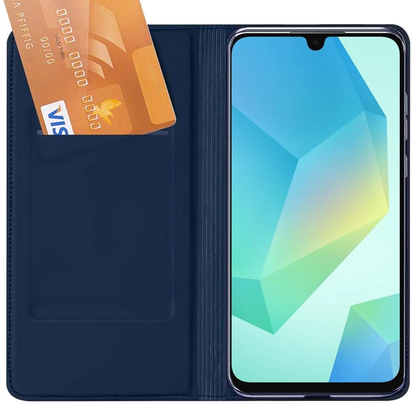 CoolGadget Handyhülle Klapptasche Wallet Kartenfach für Samsung Galaxy A27 5G, Ultra Slim Flip Case Hülle Klapphülle Cover Schutzhülle – Bild 5 von 5
