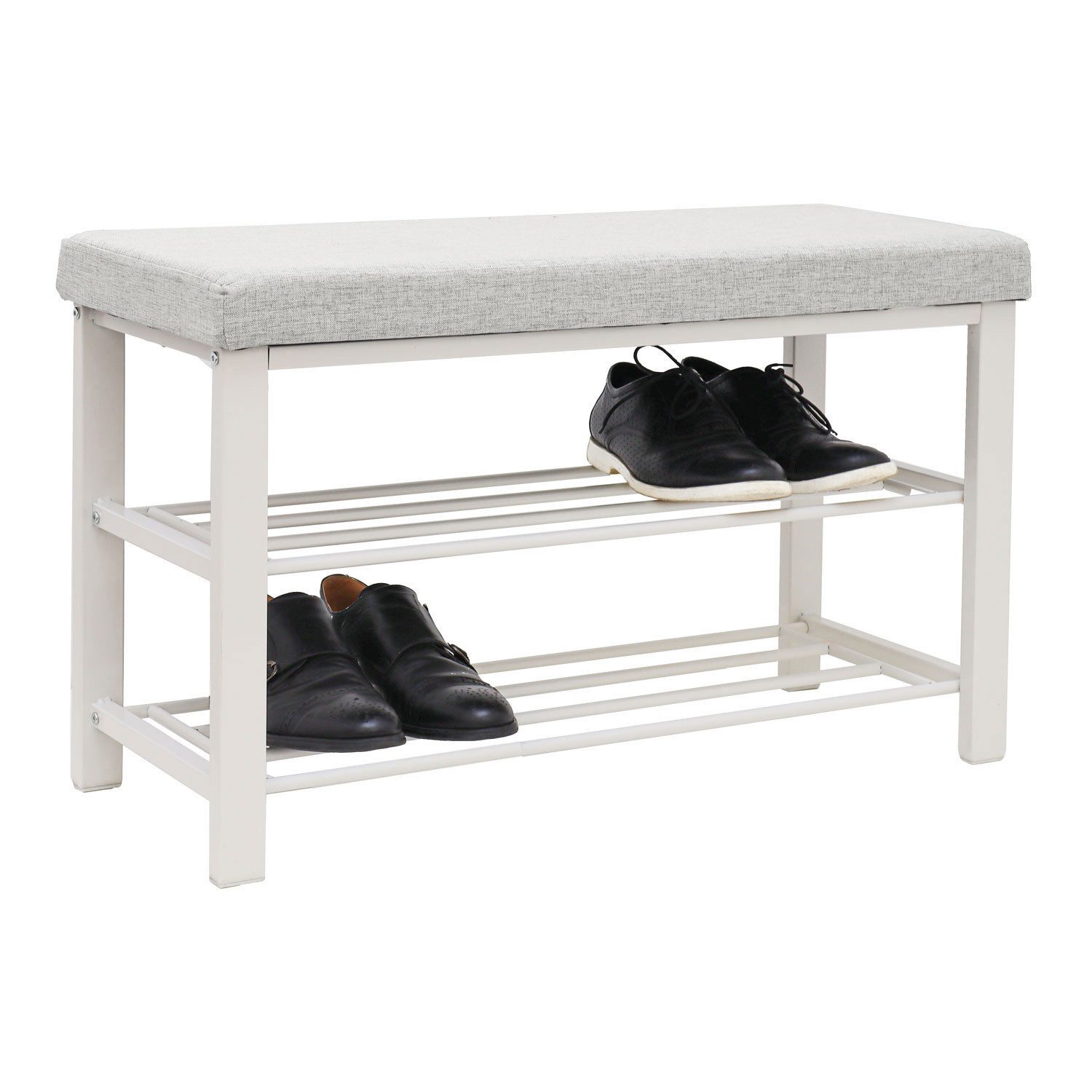 DuneDesign Schuhregal Schuhbank mit Polster 81x32x50 günstig online kaufen