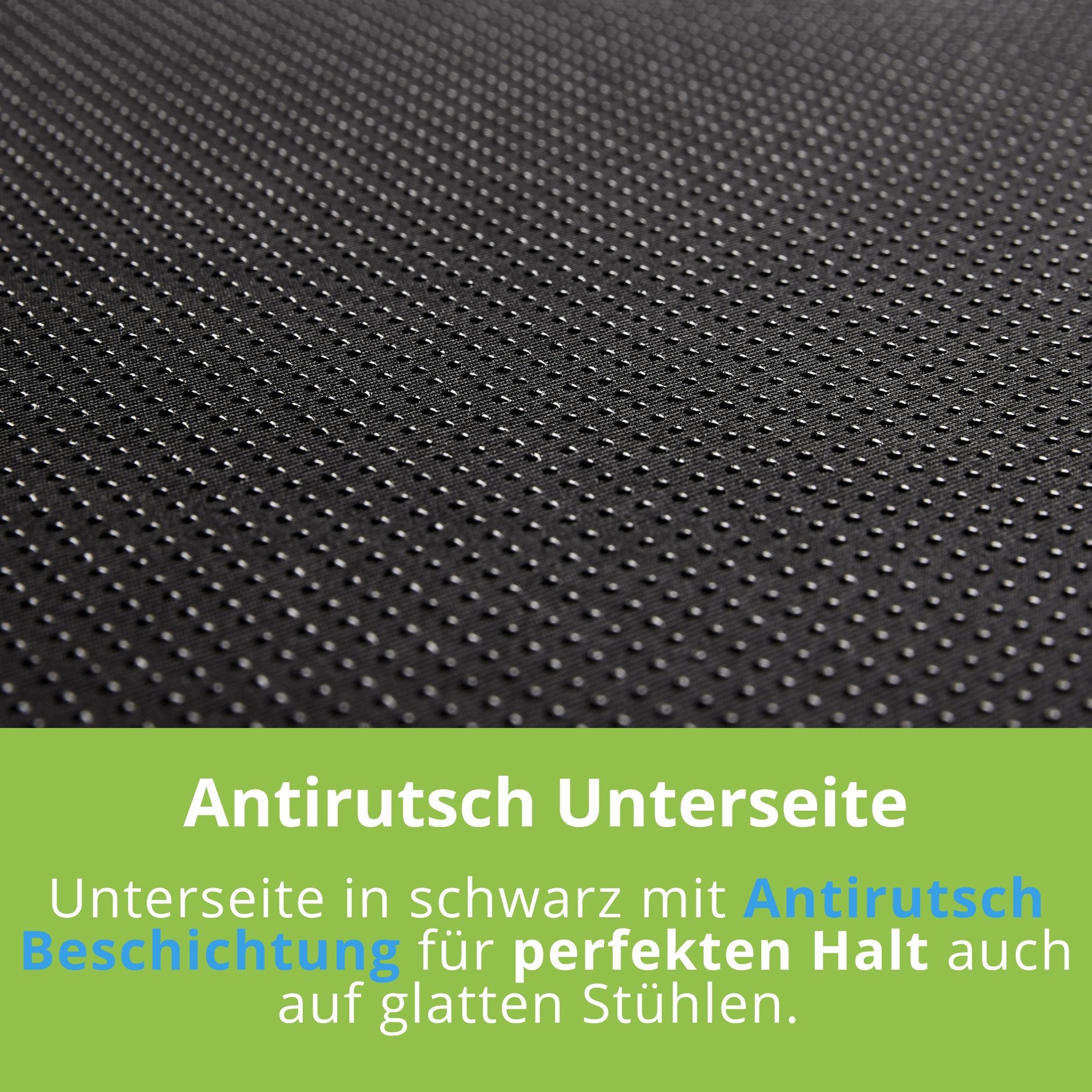 Bodyprotect Sitzkissen Aufstehhilfe Sitzerhöhung, Sitzkissen mit Anti-Rutsch-Unterseite