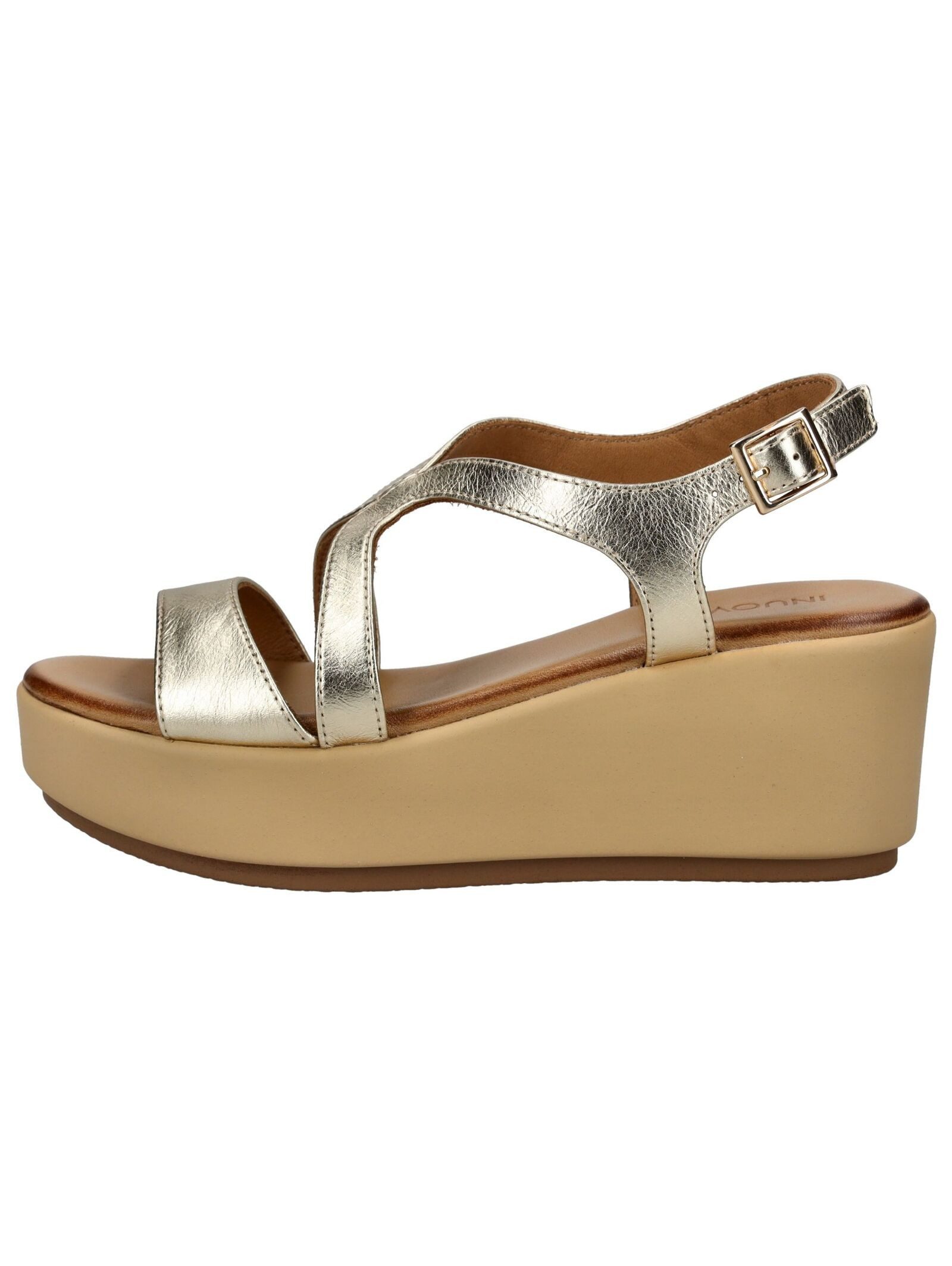 INUOVO Sandalen Leder . Keilsandalette