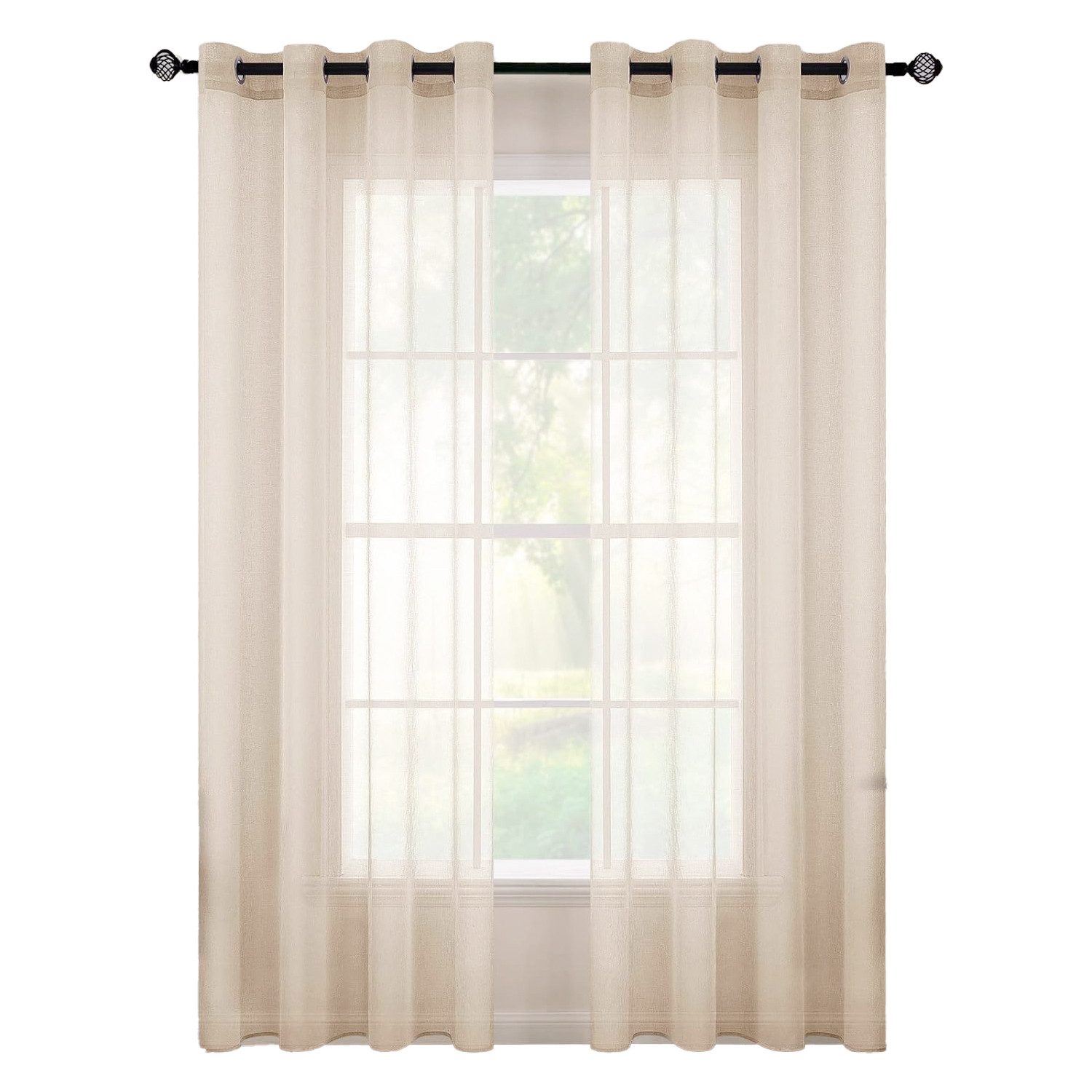 Coonoor Gardine Transparente Vorhänge, Voile-Vorhänge, dekorative günstig online kaufen