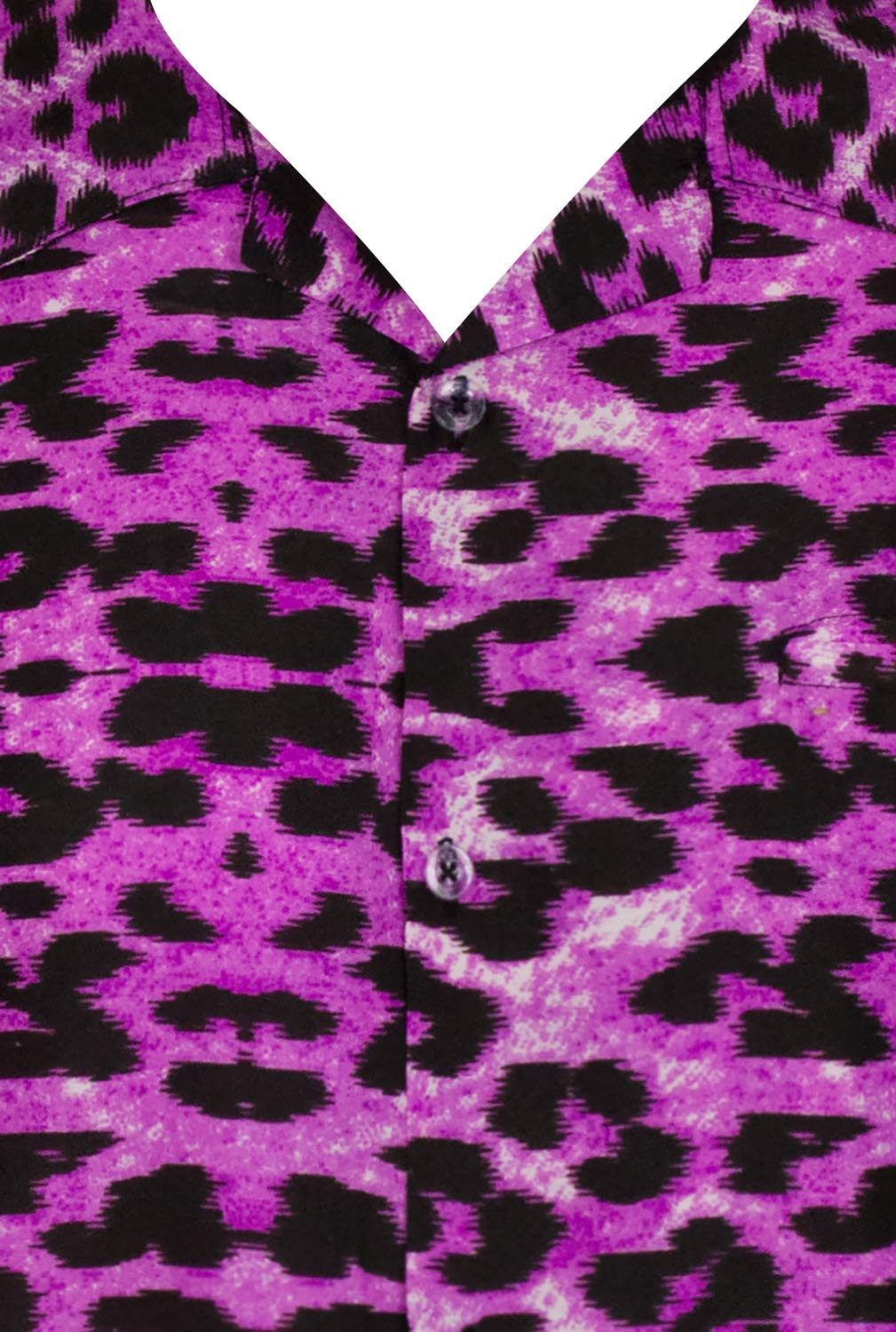 King Kameha Hawaiihemd Leopard Kids Funky Hawaii-Hemd Kinder Kurzarm Front-Tasche Unisex