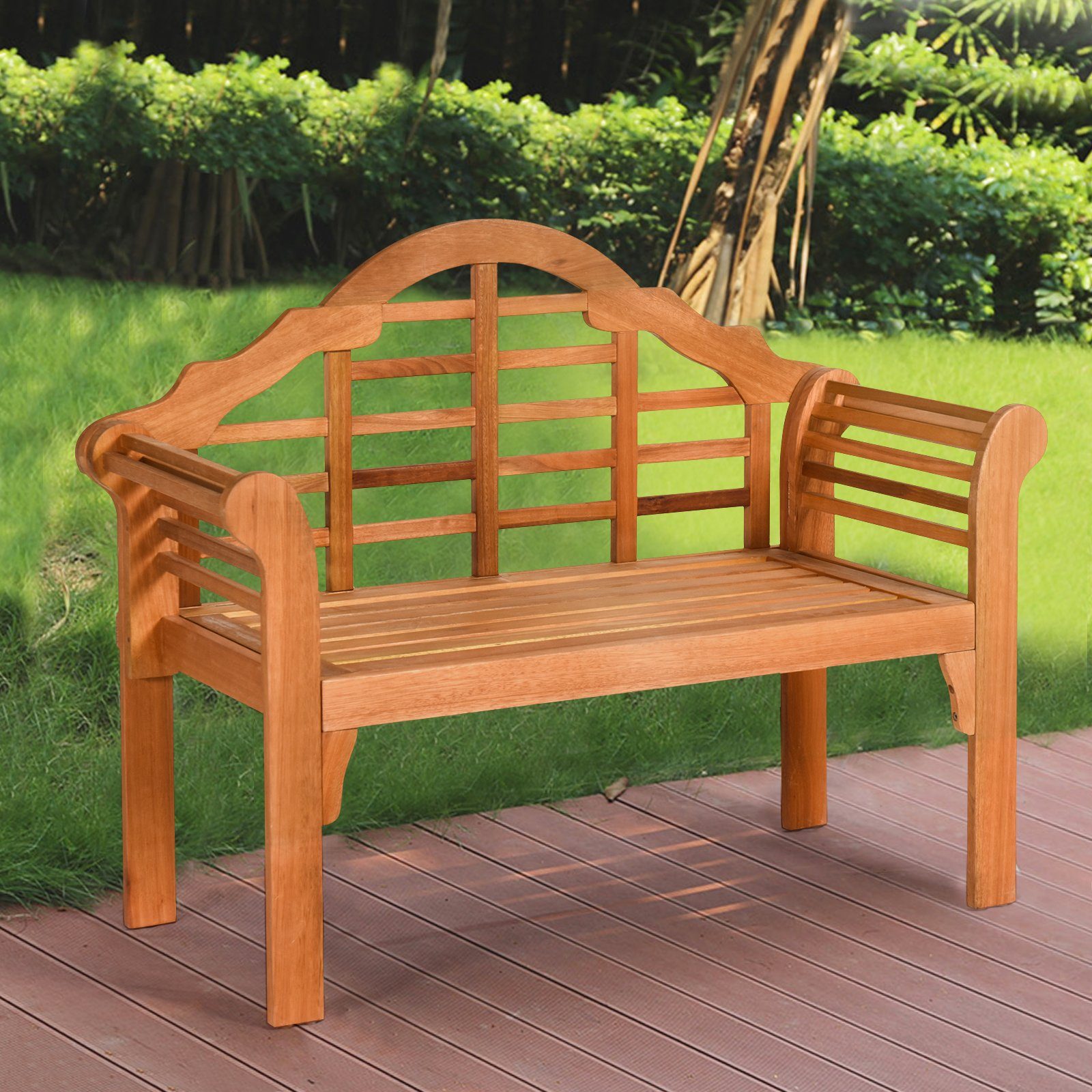 COSTWAY Gartenbank, 2 Sitzer bis 360kg günstig online kaufen