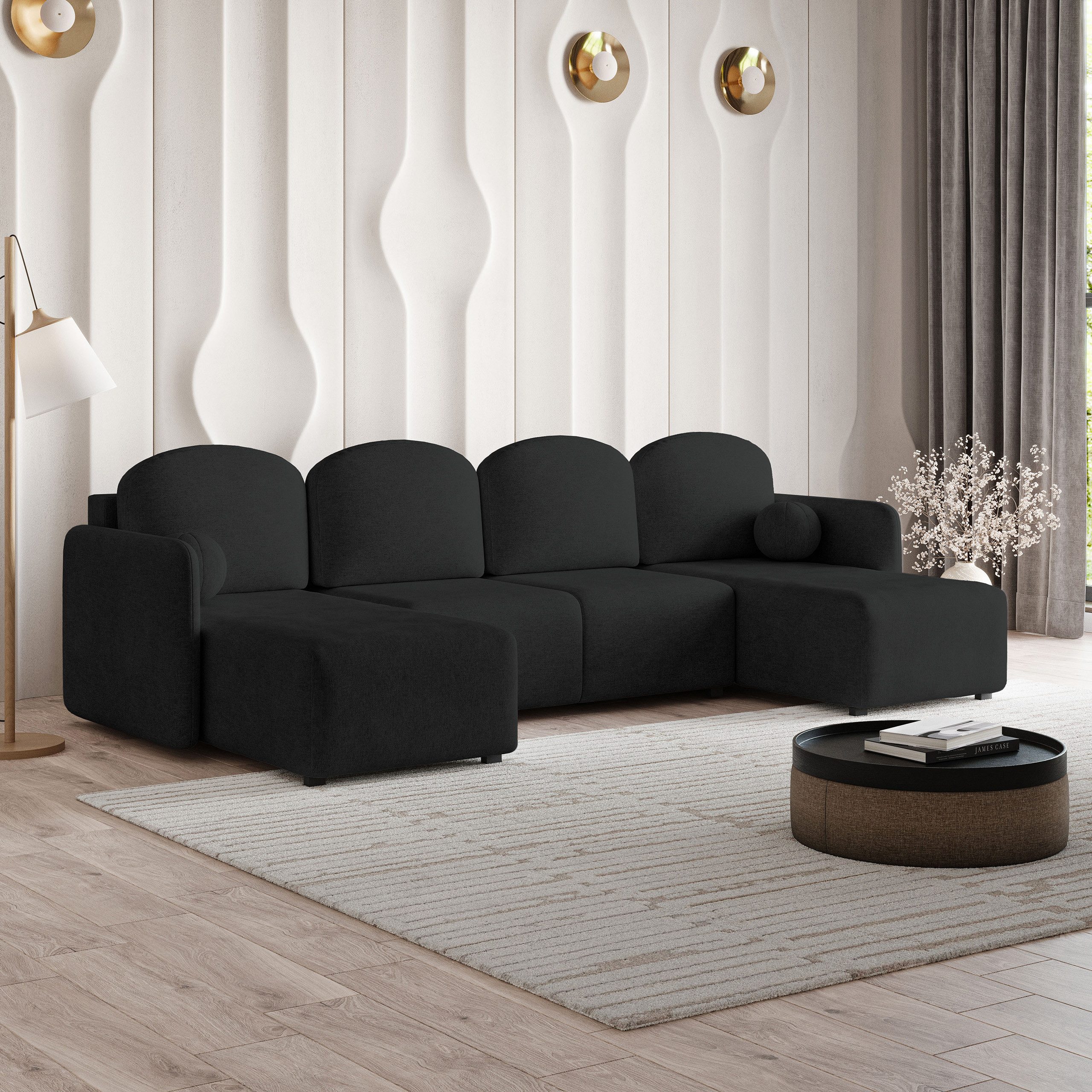 Masseno Ecksofa NUBERO mit Schlaffunktion U-Form, günstig online kaufen