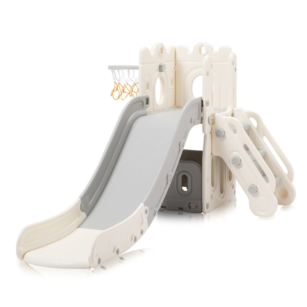 Baby Vivo Schaukelkombination Kinderrutsche Rutsche Basketballkorb - Schlos günstig online kaufen