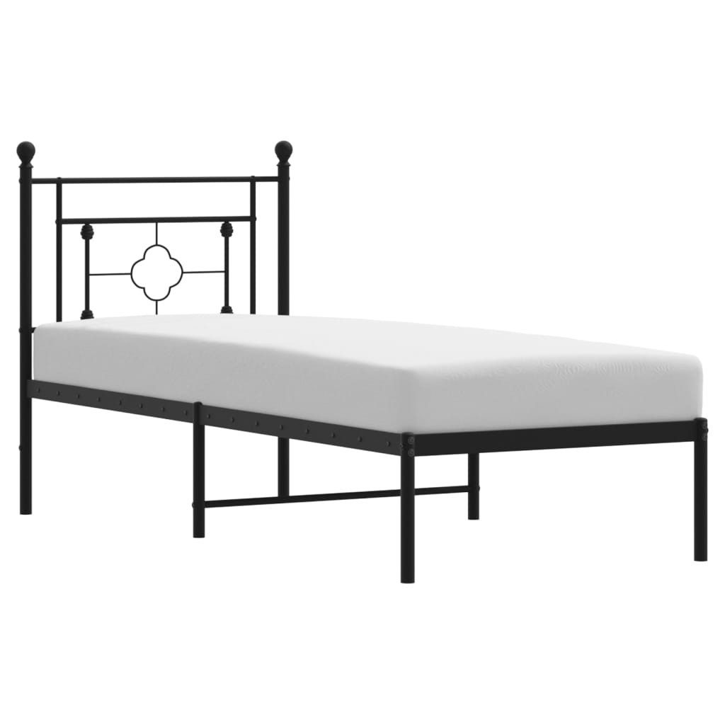 vidaXL Bett Bettgestell mit Kopfteil Metall günstig online kaufen