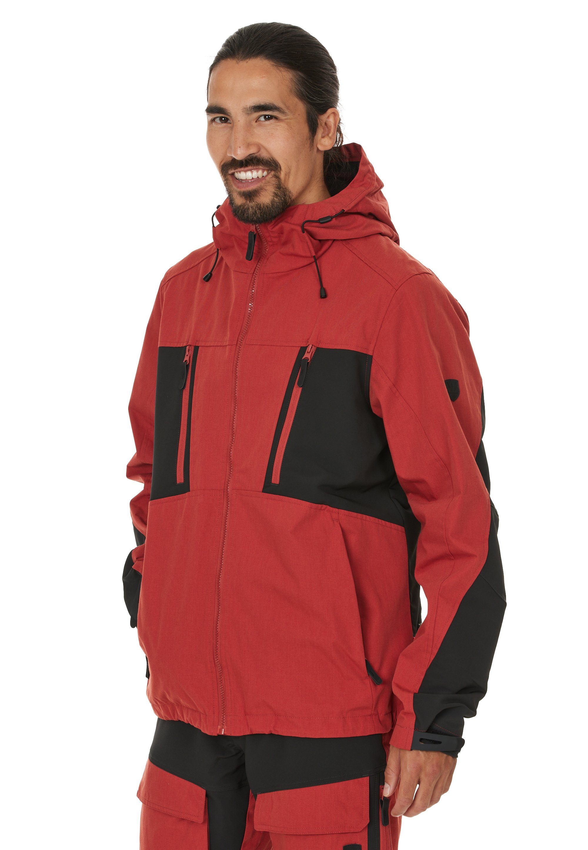 WHISTLER Outdoorjacke ELDON M aus atmungsaktivem Material rot-schwarz