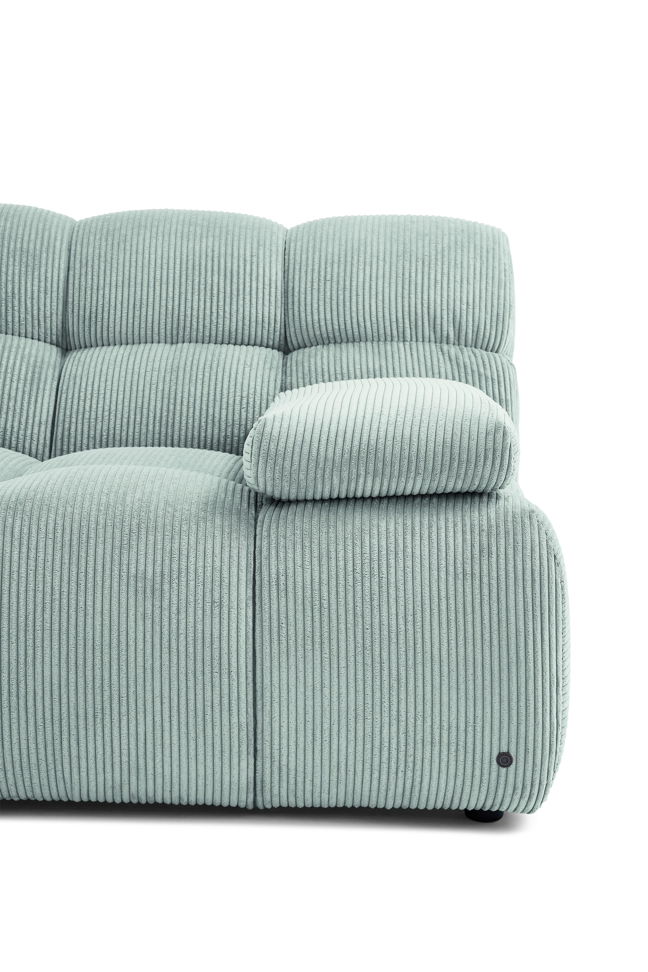 TOM TAILOR HOME Ecksofa SOFT CUBE – stylische Retrovibes durch markante Kachelsteppung, angenehm weicher Sitzkomfort, 265x195, mit optionaler Armteilfunktion
