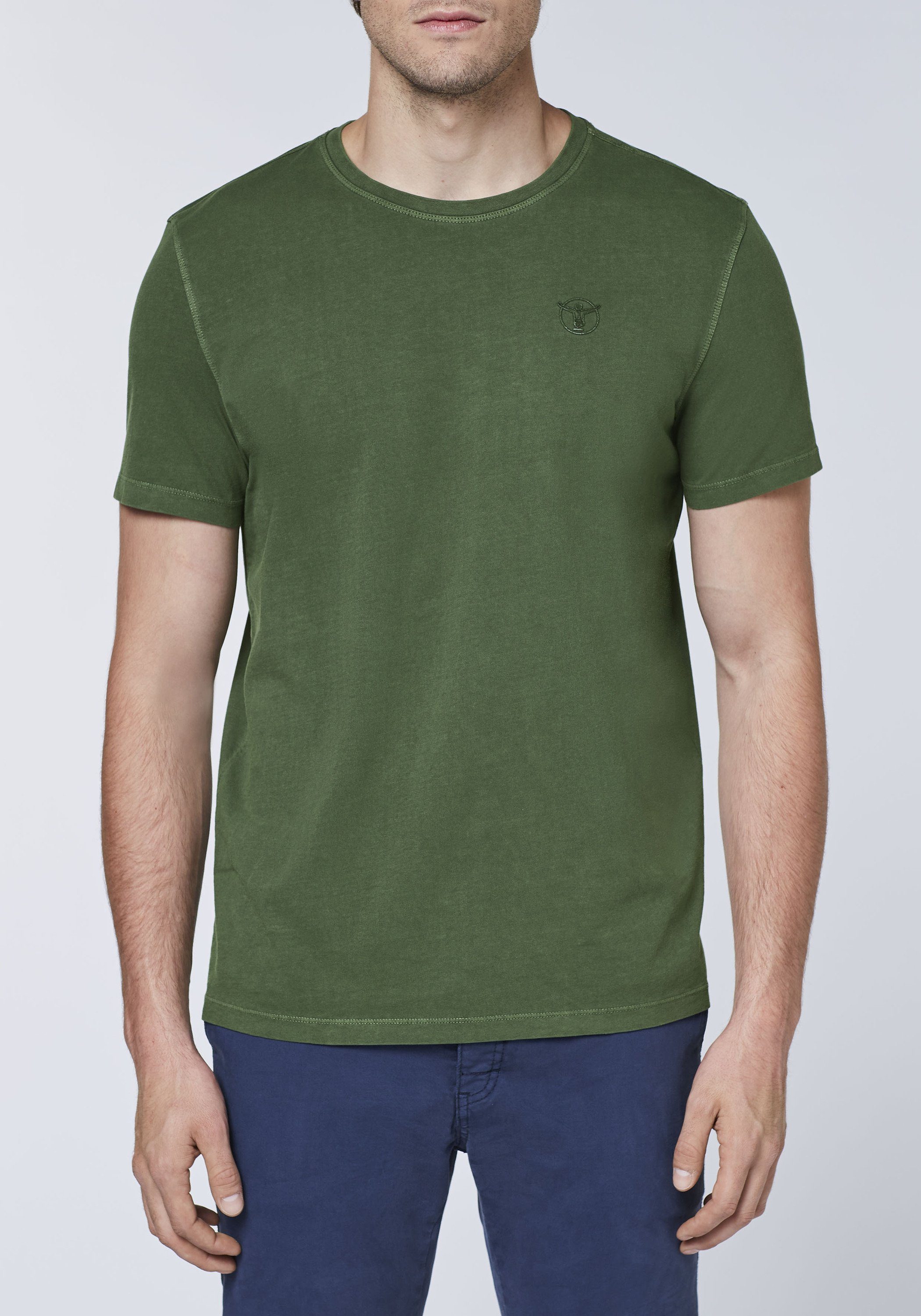 Chiemsee Print-Shirt T-Shirt aus 19-0417 Baumwolle 1 Green Kombu
