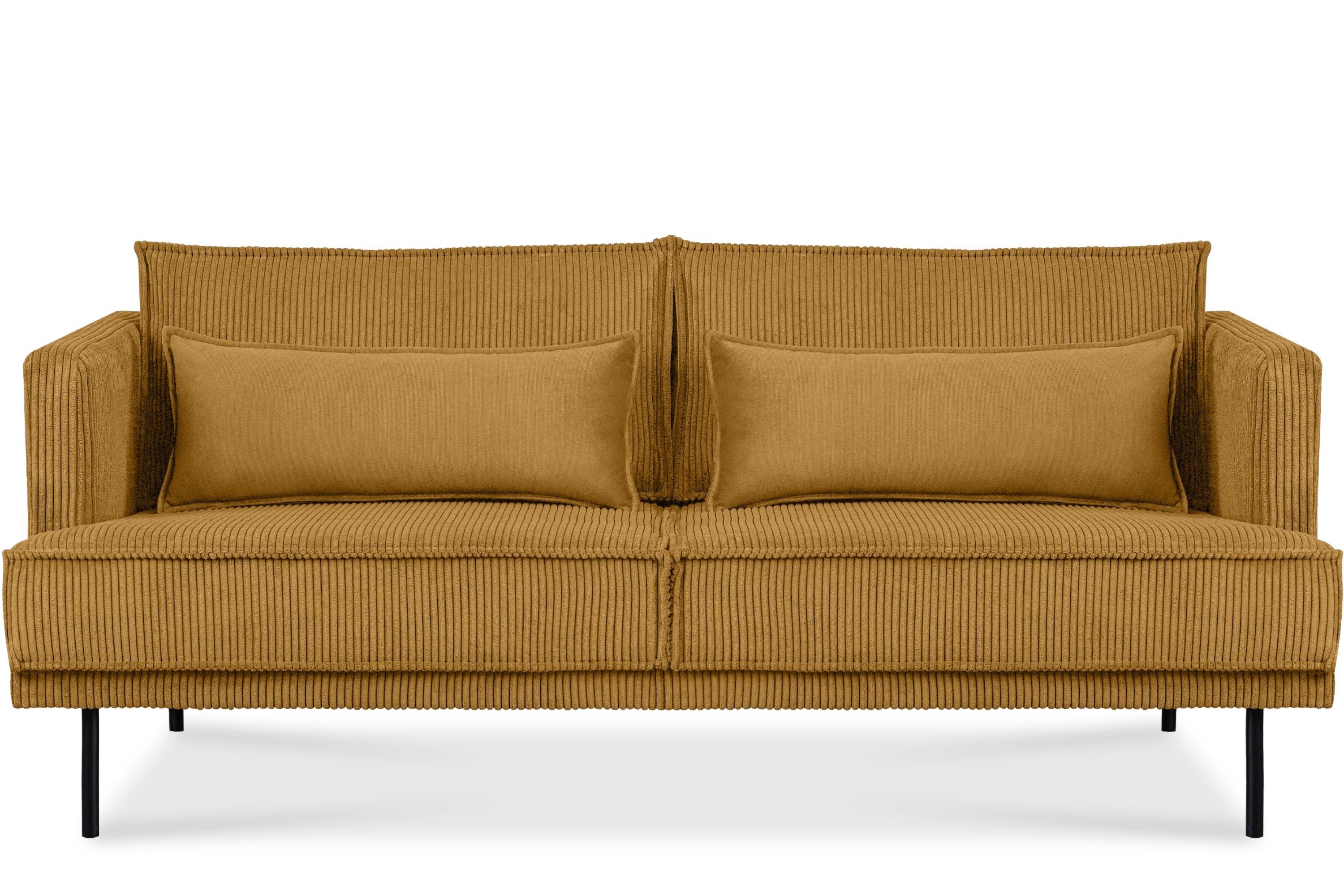 Zierkissen, Loft-Stil Wohnzimmersofa, 3-Sitzer mit Sofa Konsimo 3-Personen, GANZO