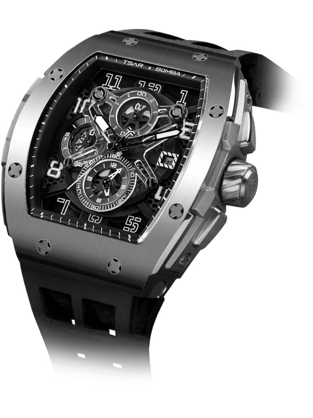 Tsar Bomba Quarzuhr Tsar Bomba TB8211Q-01 Herrenuhr Elemental Chronograph 46mm 5ATM Tsar Bomba TB8211Q-01 Herrenuhr Elemental Chronograph 46mm 5ATM – Bild 3 von 5