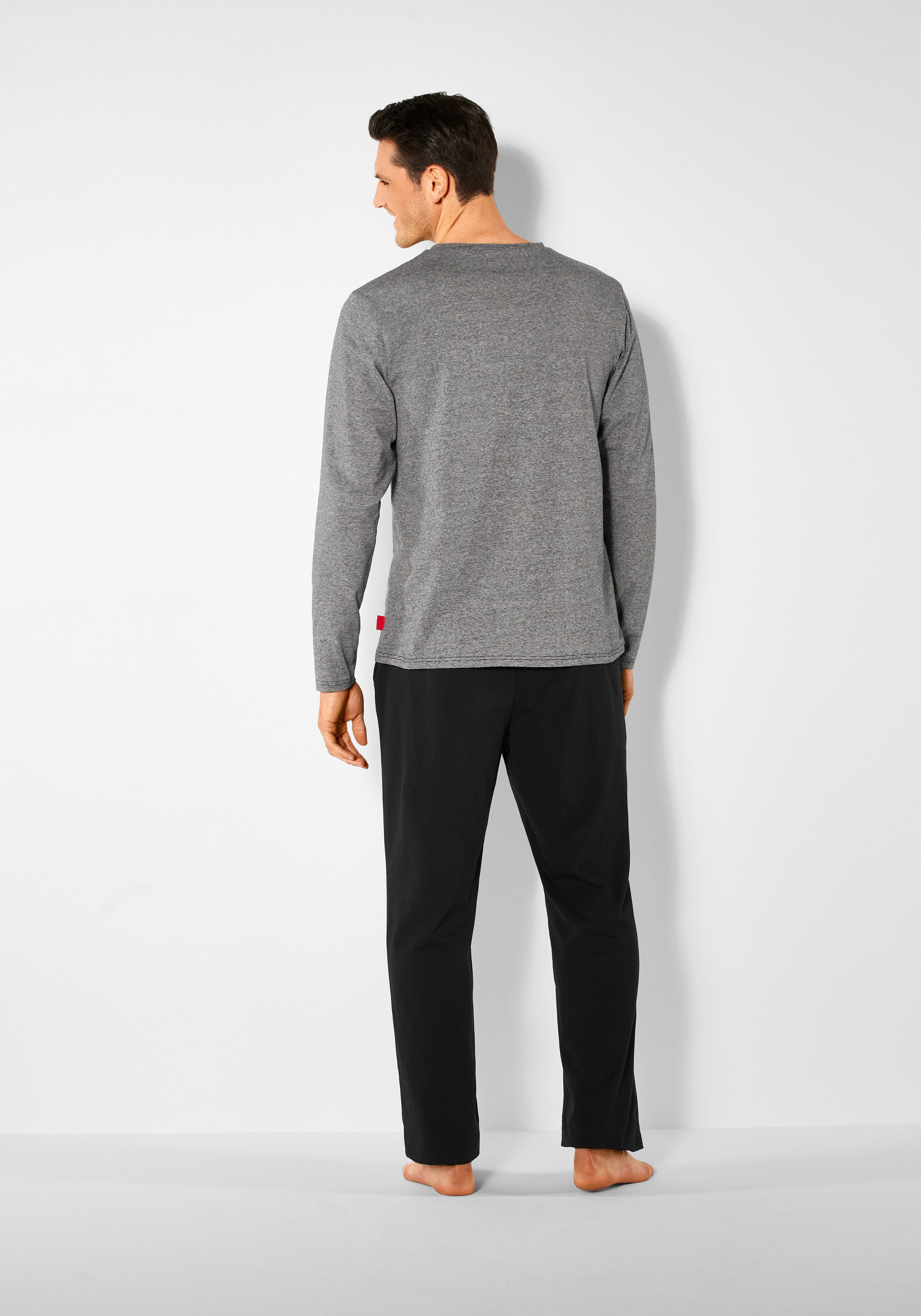 s.Oliver Pyjama (2 tlg., 1 Stück) Schlafanzug mit Knopfleiste