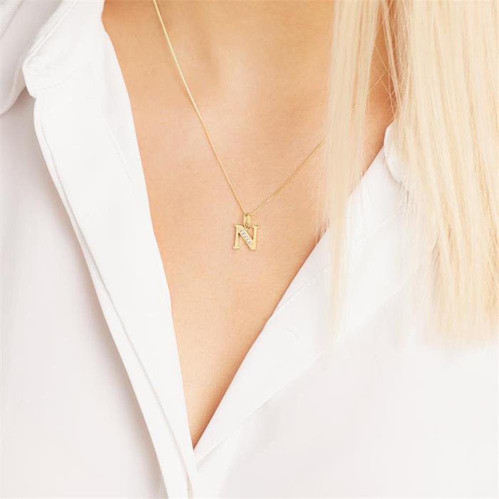 Unique Buchstabenanhänger Kettenanhäng...