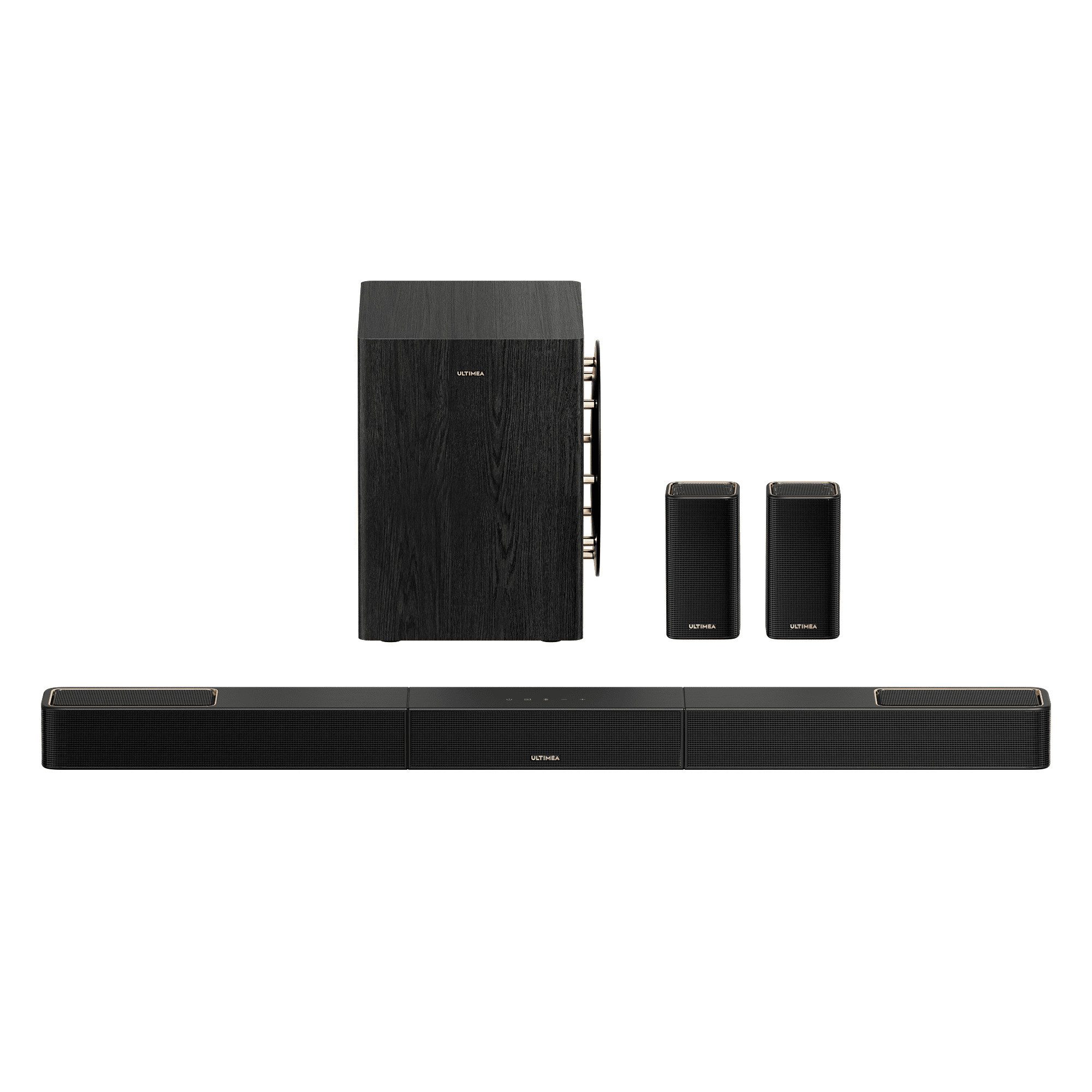 Ultimea Skywave 5.1.2ch Series Soundbar HDMI eARC und Bluetooth® 5.4 (Dolby Atmos-Heimkino,8'' Subwoofer,Soundbar für tv,Surround Sound System, 760 W, Soundbar für TV Geräte mit App Steuerung)