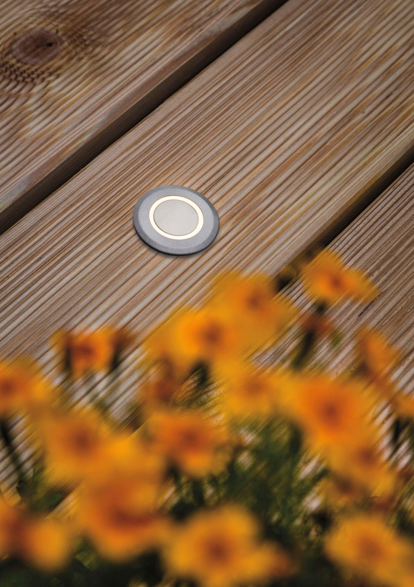 Paulmann LED Einbauleuchte Outdoor 230V Boden IP67 3000K 2W deko round, LED fest integriert, Warmweiß, rund
