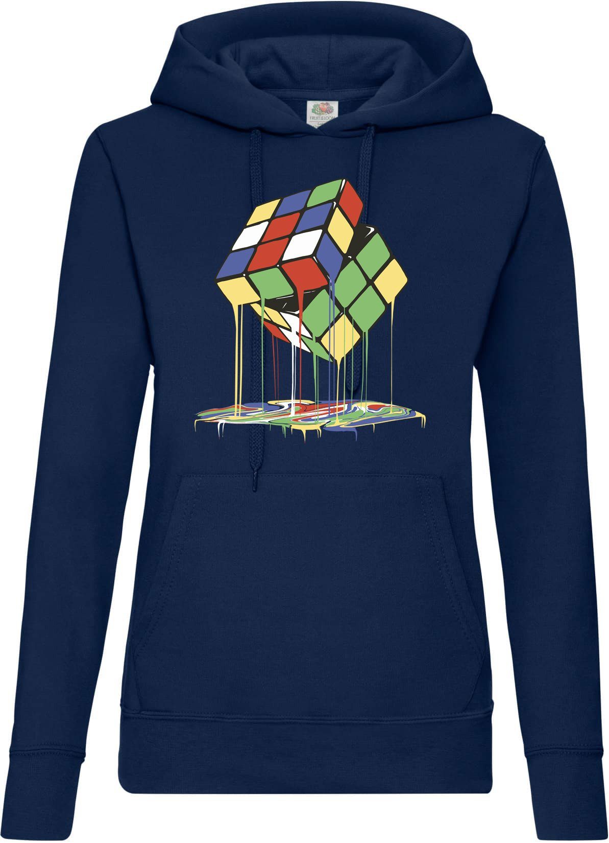 Kapuzenpullover Magic Cube Melting Damen Hoodie Pullover