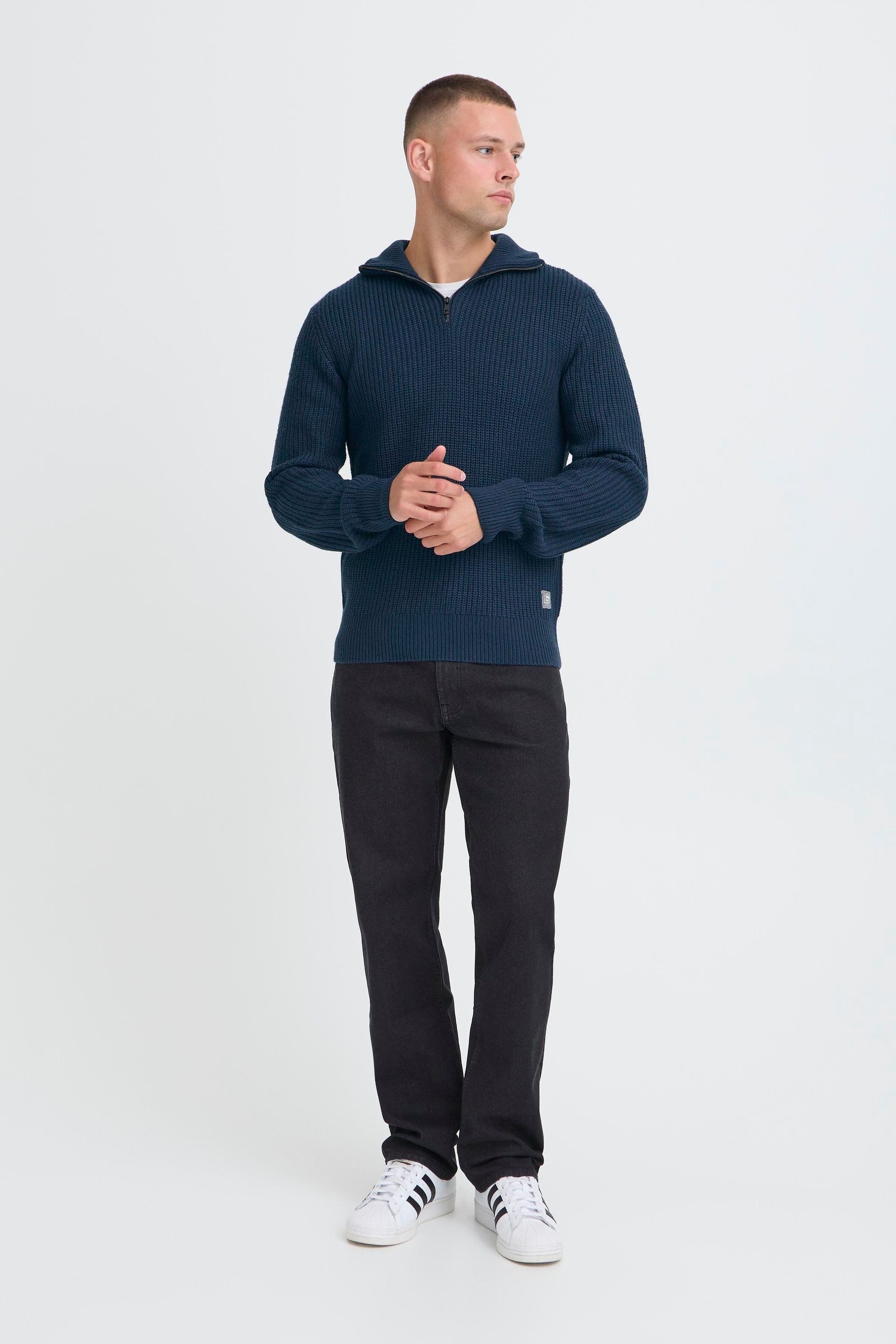 Blend Troyer BHRibe Klassischer Troyer mit Reißverschluss