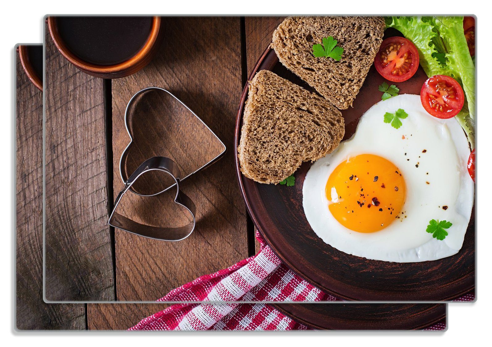 Frühstücksbrett Frühstück mit Liebe serviert