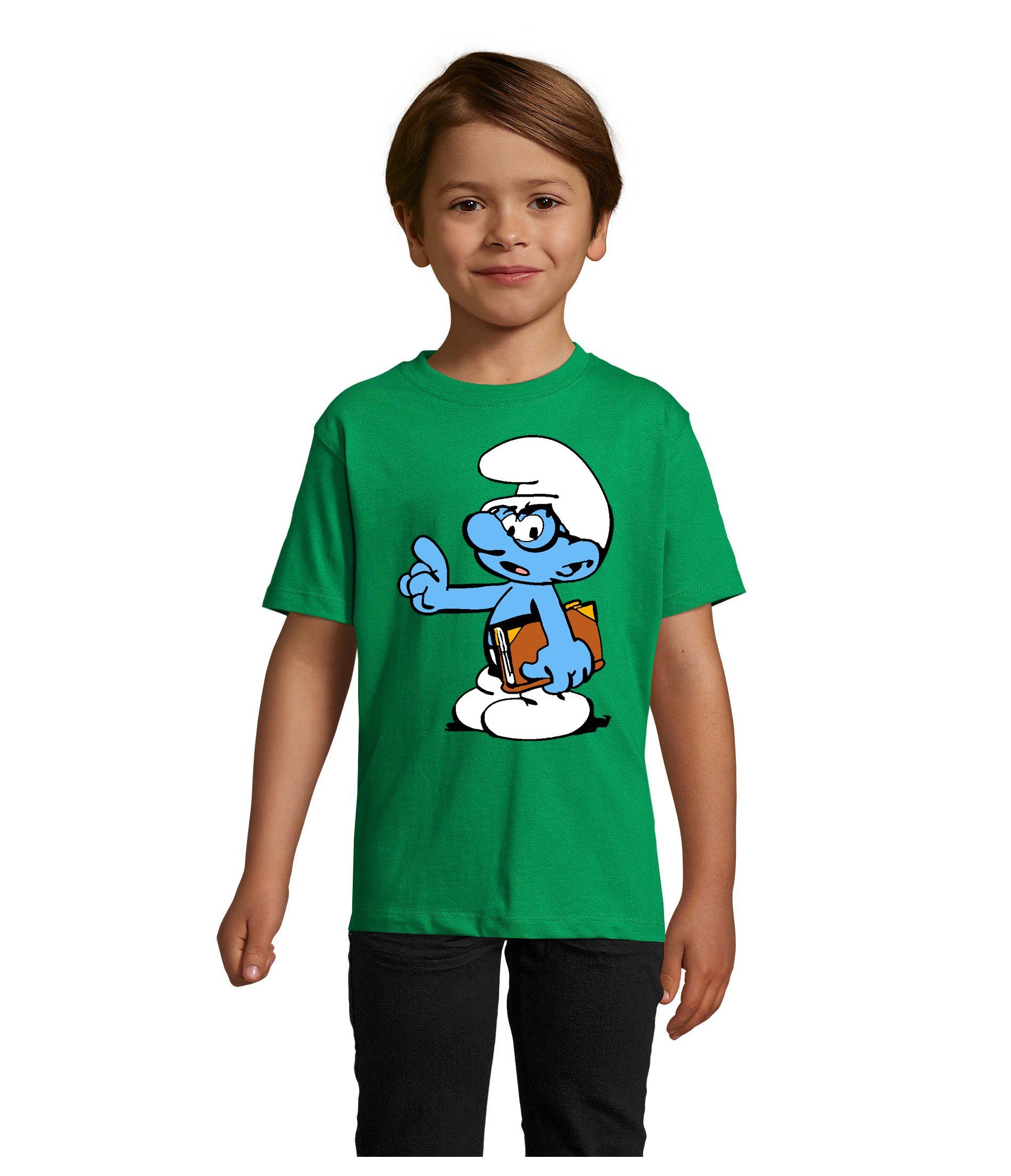 T-Shirt Kinder Schlaubi Schlumpf Buch Schlumpfhausen Schlumpfine