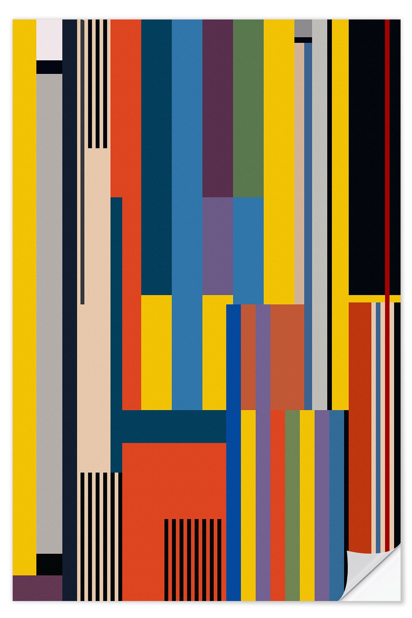 Posterlounge Wandfolie THE USUAL DESIGNERS, Bauhaus Aufstieg, Wohnzimmer Modern Illustration