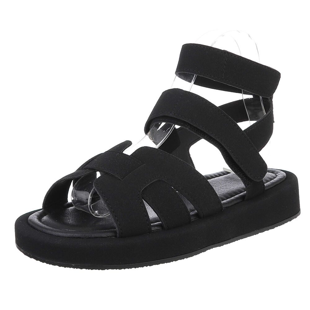 Ital-Design Bequeme Damen-Sandalen mit breiten Riemen günstig online kaufen