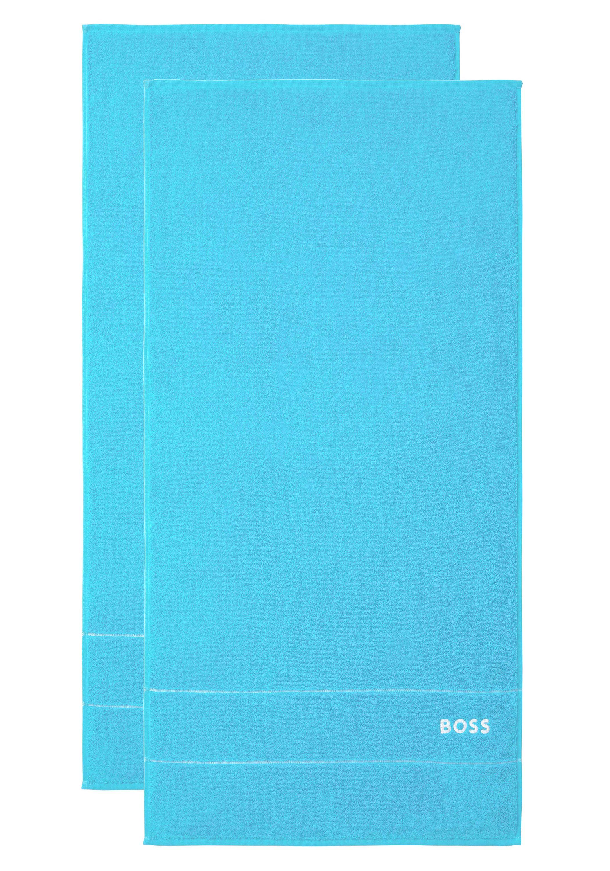 Hugo Boss Home Handtücher PLAIN (2tlg), mit modernem Design RIVERBN