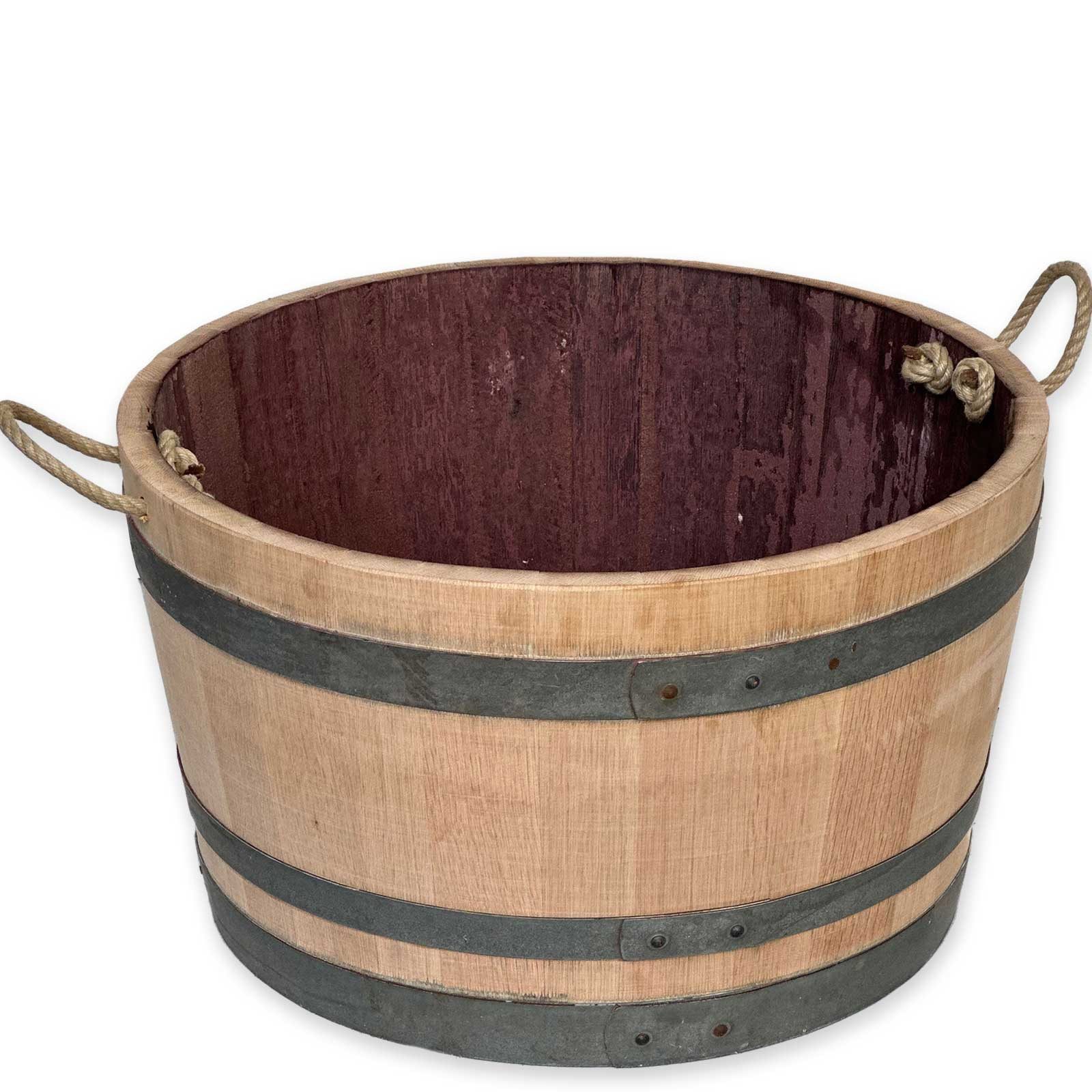 Temesso Pflanzkübel D70cm - GESCHLIFFENES Weinfass günstig online kaufen