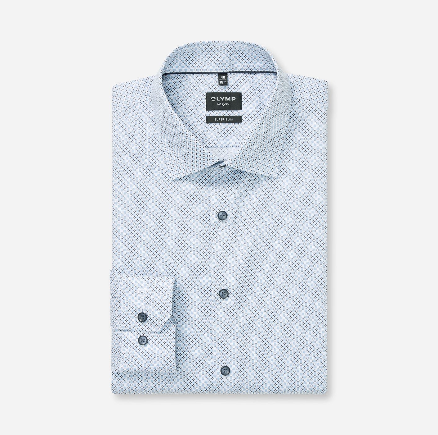 OLYMP Langarmhemd No 6 Businesshemd, super slim, New York Kentkragen
