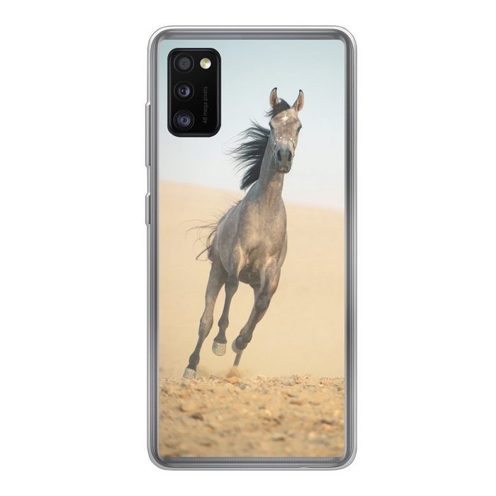 MuchoWow Handyhülle Pferd - Sand - Wüste Handyhülle Samsung Galaxy A41 Smartphone-Bumper Print Handy