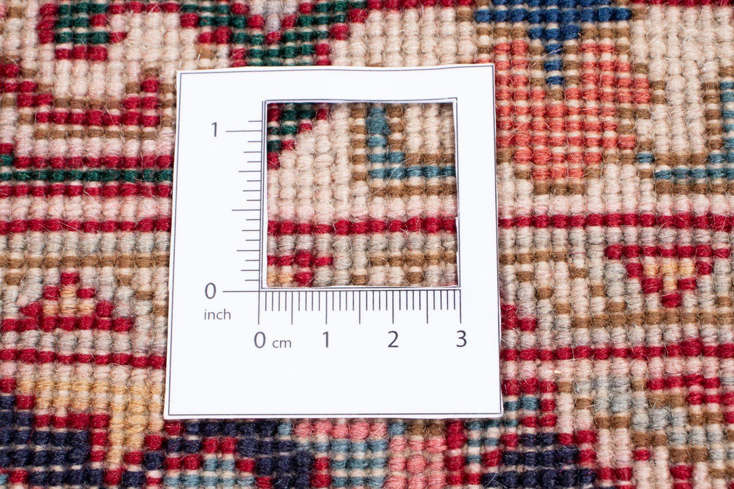 Orientteppich 10 cm morgenland, rechteckig, Einzelstück - x Perser mit Täbriz Wohnzimmer, 85 - Höhe: Zertifikat dunkelblau, - Handgeknüpft, mm, 132