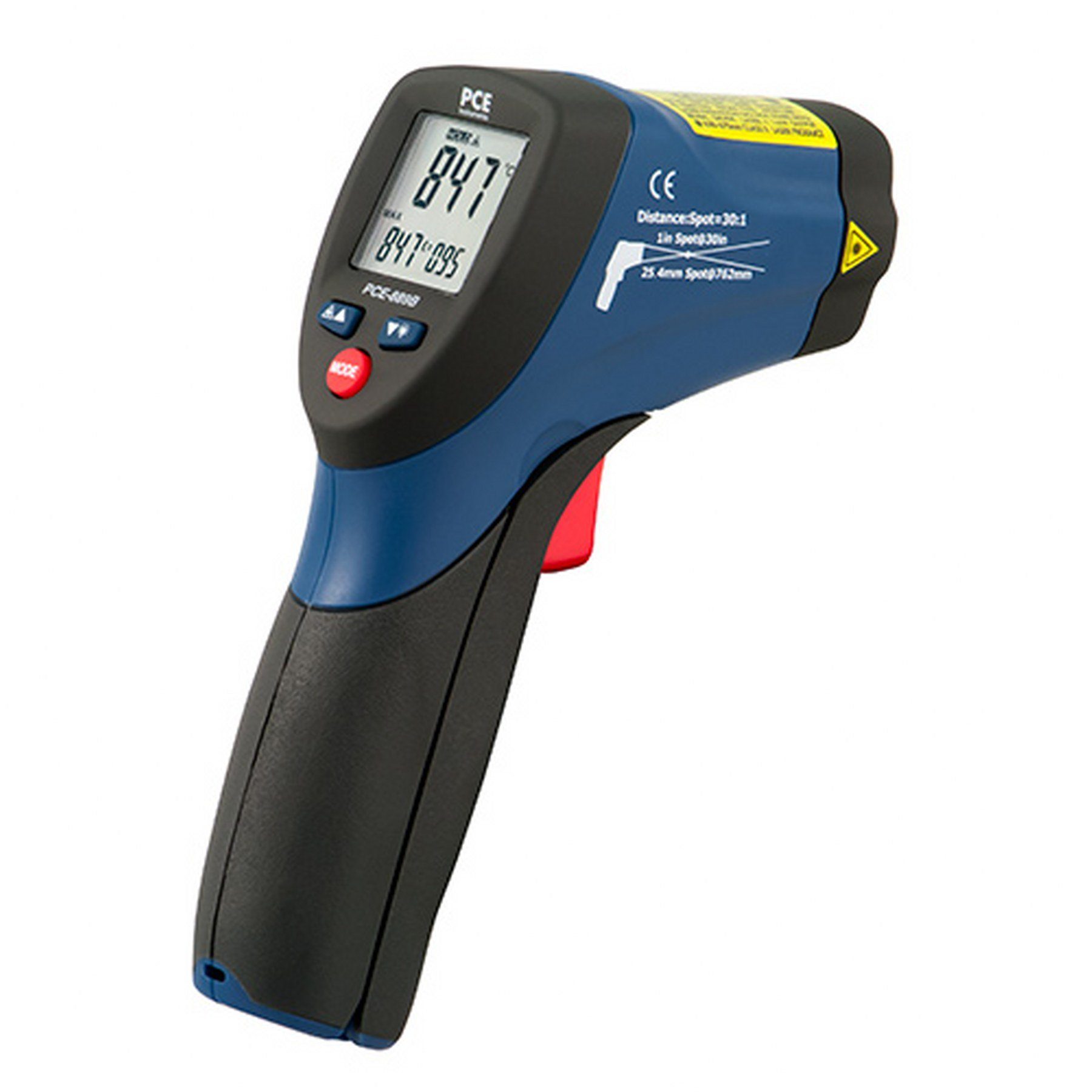 PCE Instruments Gartenthermometer Infrarotthermometer PCE-889B zur berührungslosen Temperaturerfassung