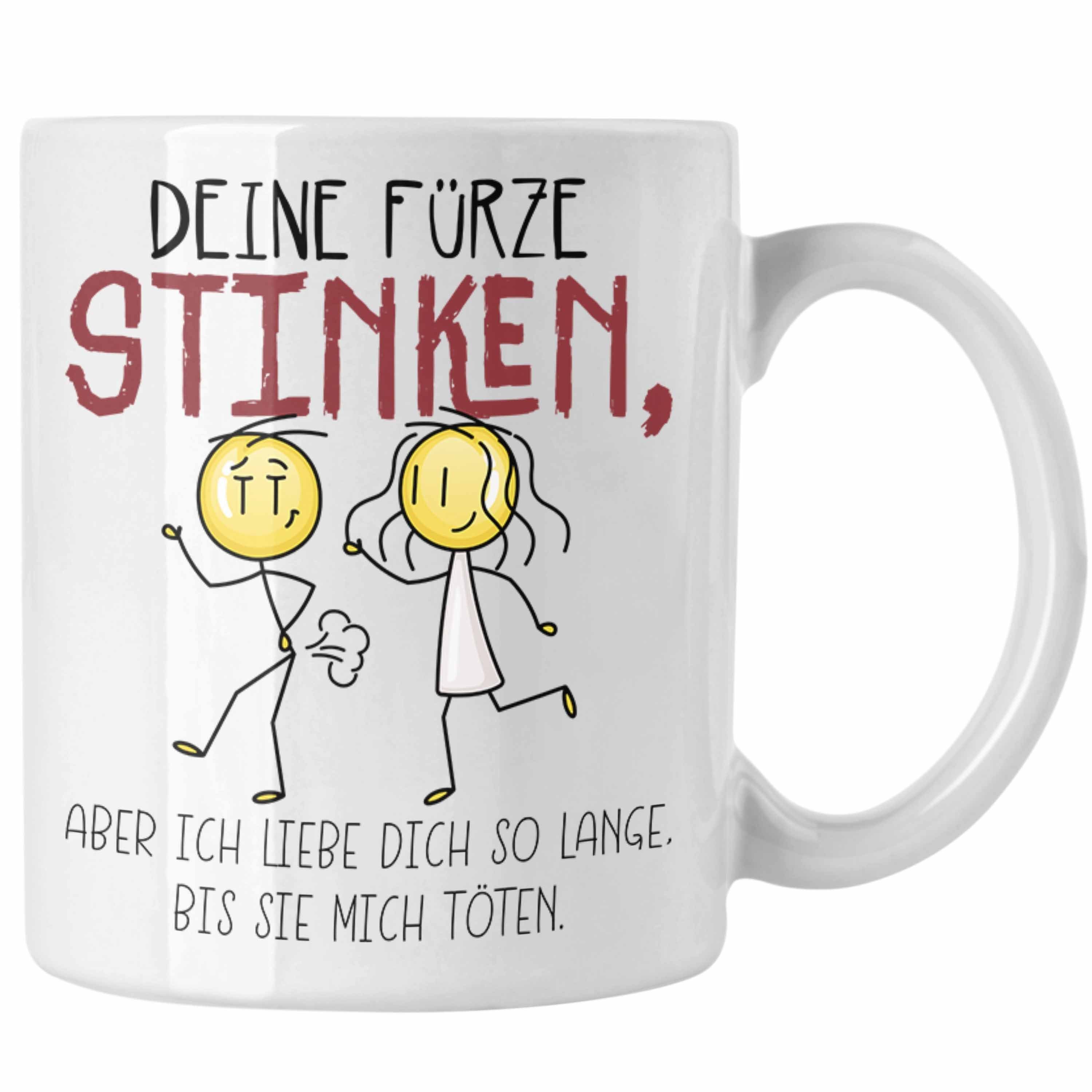 Trendation Tasse Deine Fürze Stinken Tasse Geschenk Valentinstag Partner Freundin Liebe