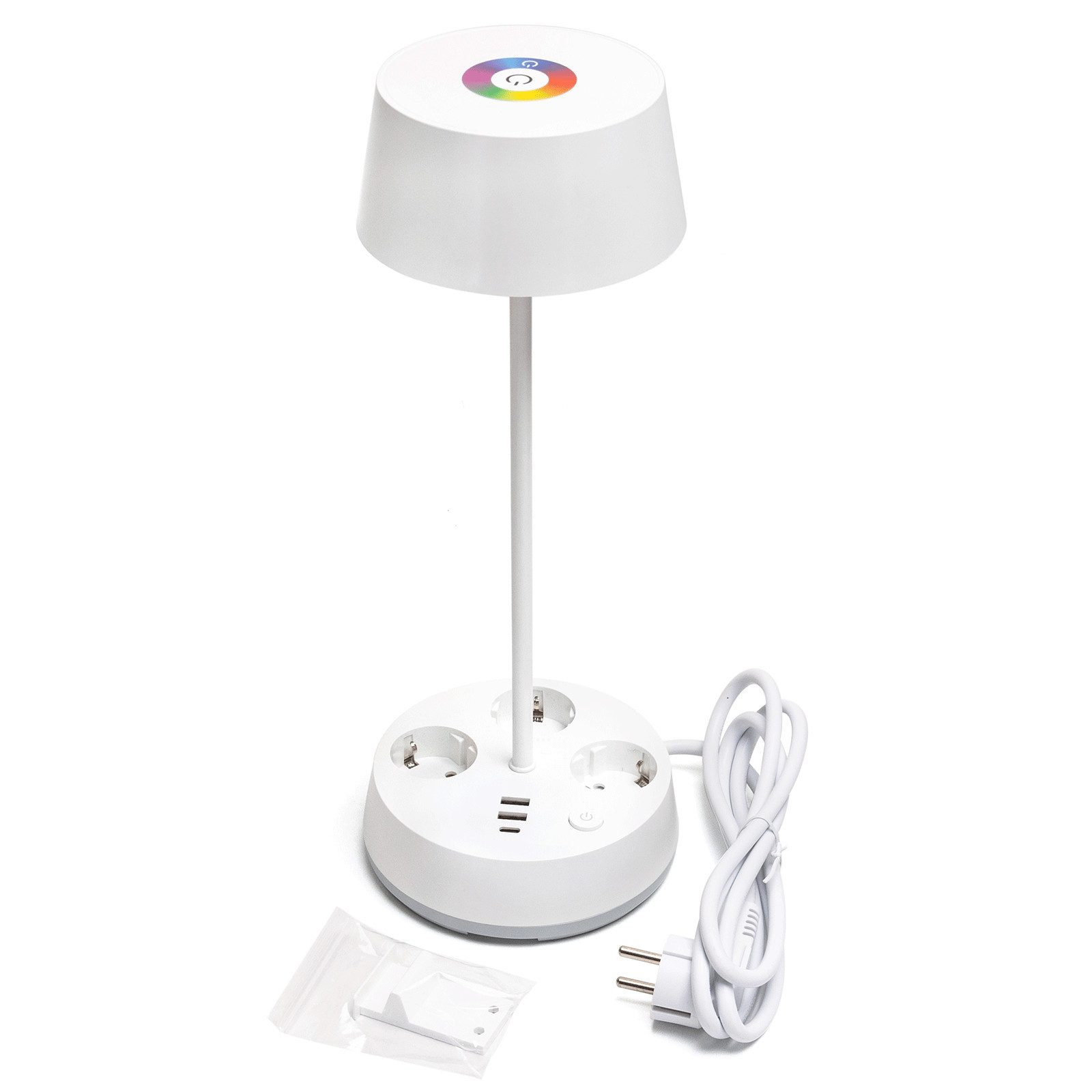 Aigostar Steckdosenleuchte mit usb & typ-c, 3 Farbtemperaturen, RGB, einstellbare Helligkeit