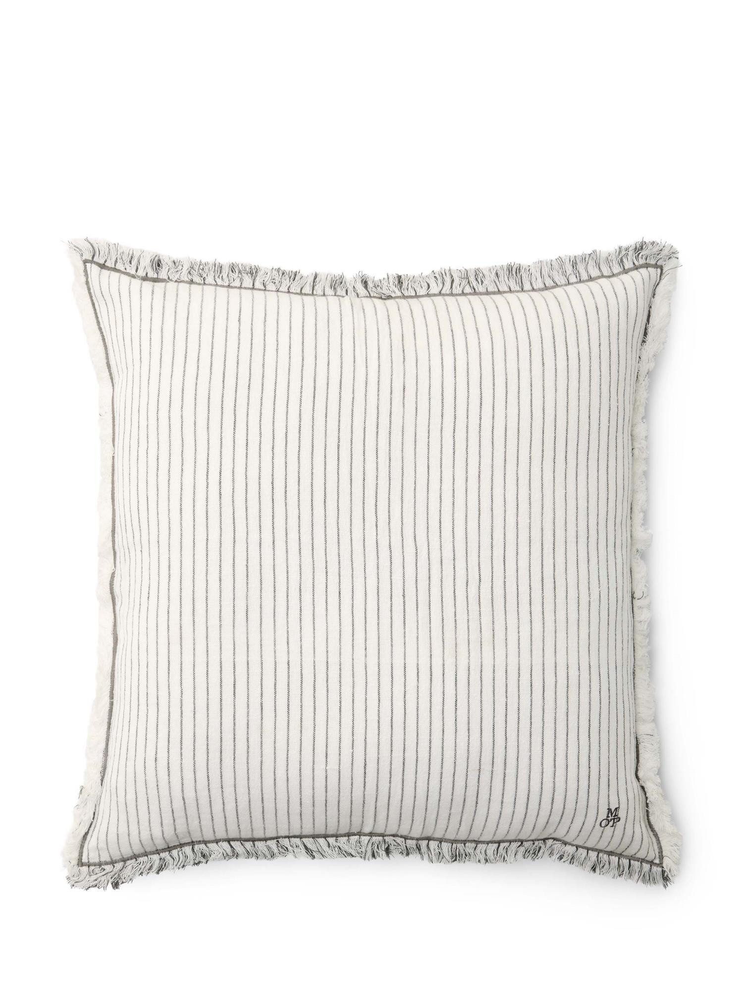 Marc O'Polo Home Dekokissen Fine Stripe, aus Bio-Baumwoll-Leinen-Mix mit Streifen
