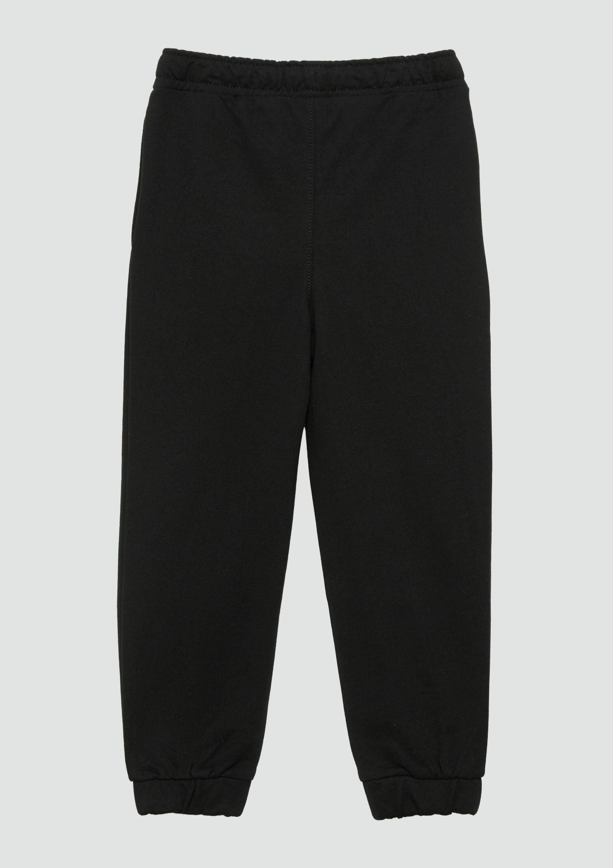 s.Oliver Jogginghose Leggings Unisex Jogginghose aus Sweat mit kleinem Print-Detail
