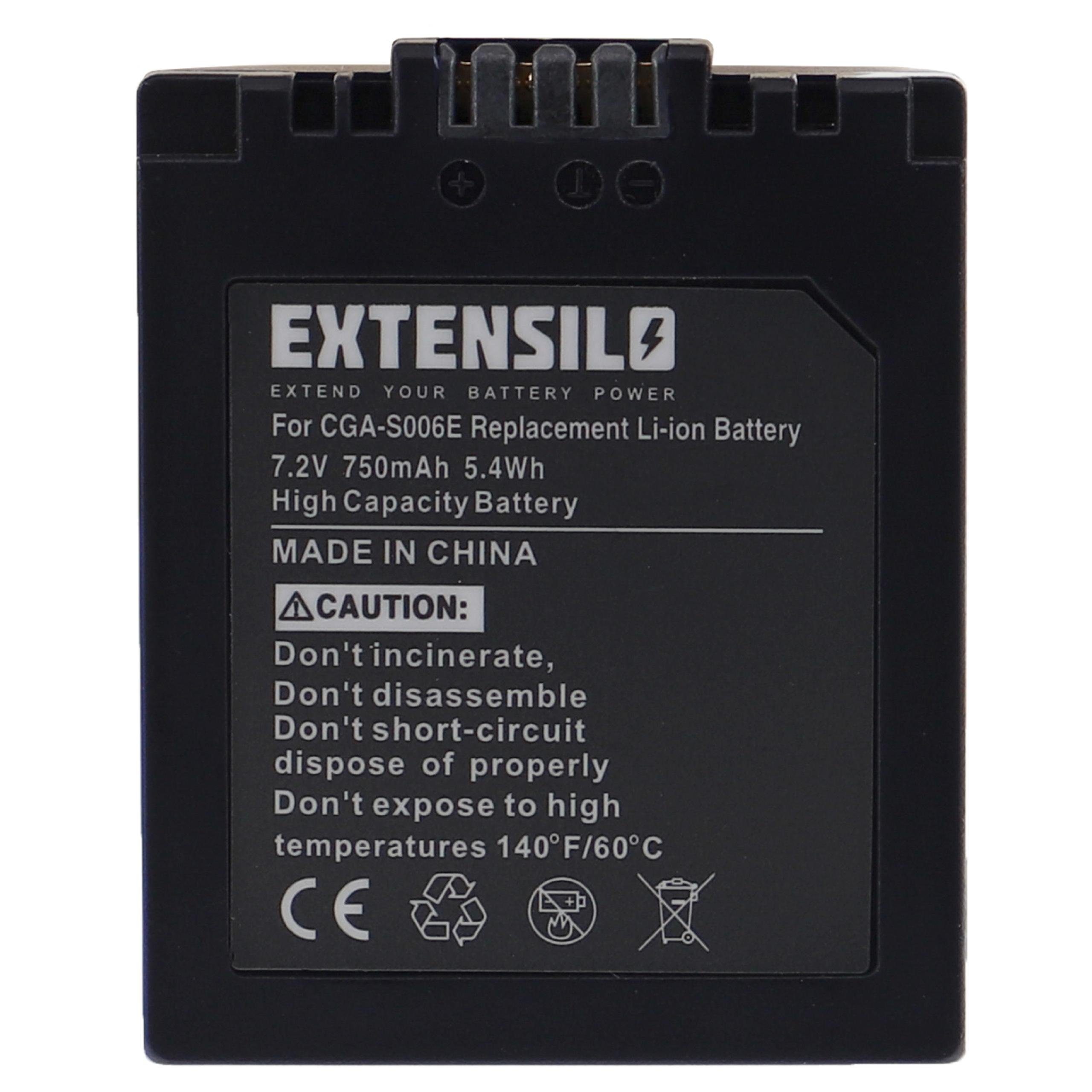 Extensilo Ersatz für Leica BP-DC5 für Kamera-Akku Li-Ion 750 mAh (7,2 V)