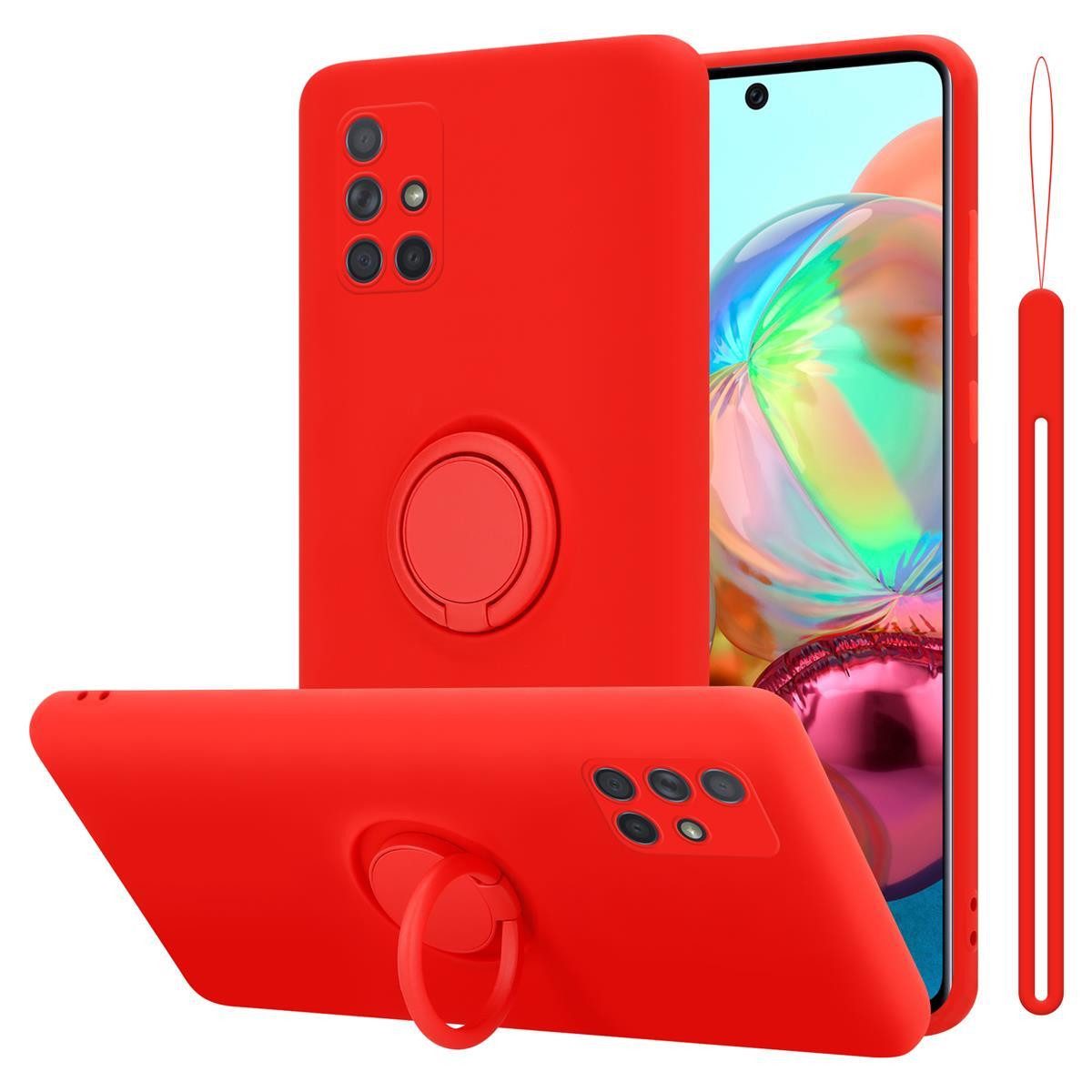 Cadorabo Handyhülle für Samsung Galaxy A51 4G / M40s Hülle Samsung Galaxy A51 4G / M40s, Robustes Hard Case - Handy Schutzhülle - Hülle - Back Cover Bumper
