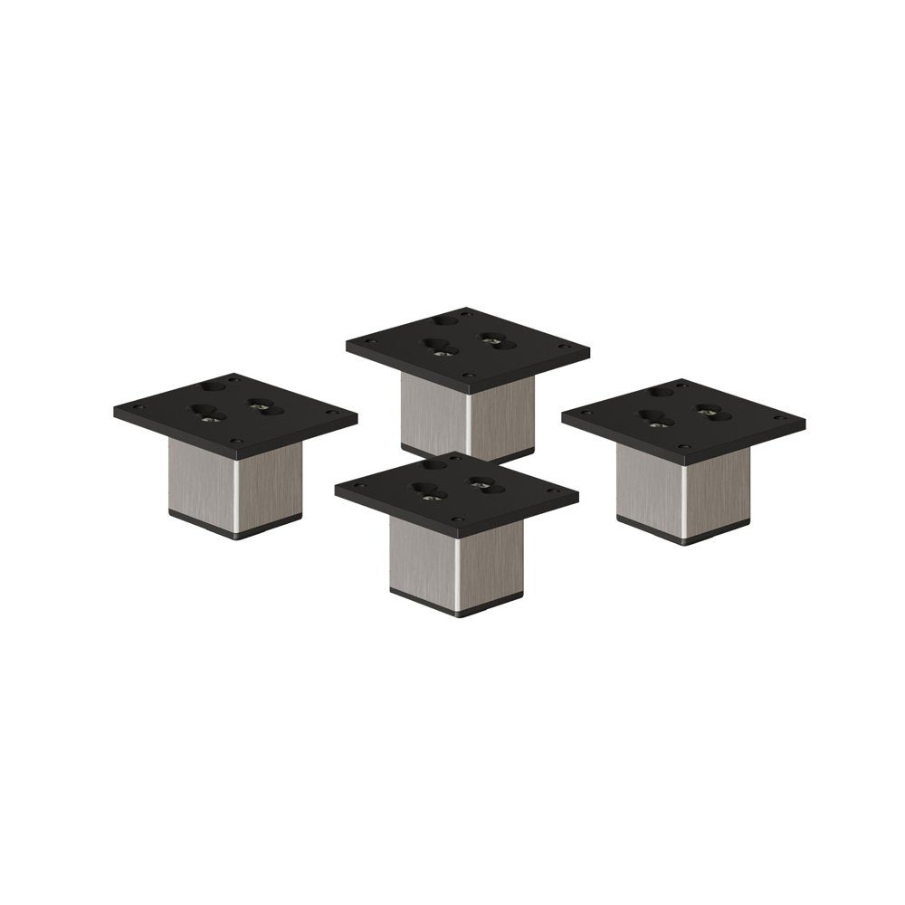 sossai® Мебельfuß Aluminium Ножки для мебели in Edelstahl Optik, (4-St)