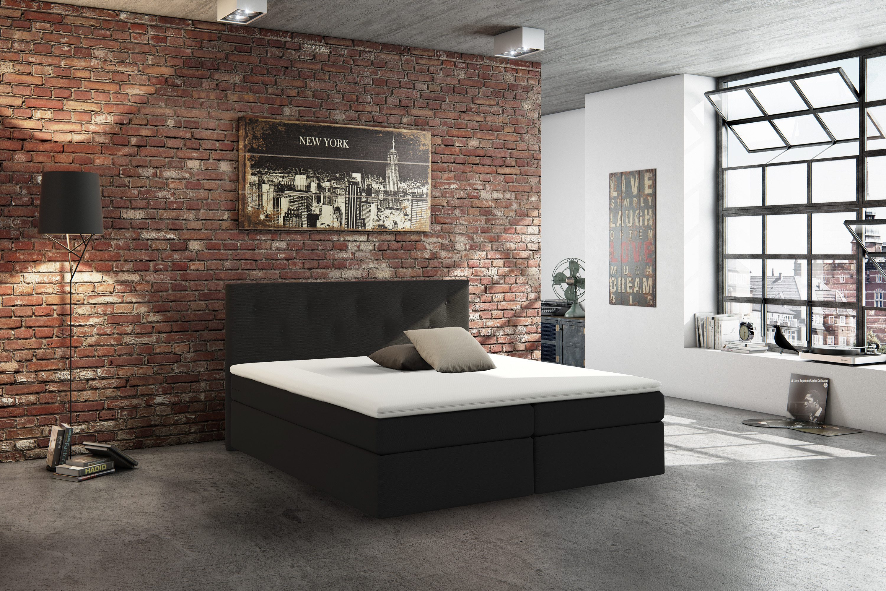 XDREAM Boxspringbett Verona, erhältlich in 140x200 günstig online kaufen