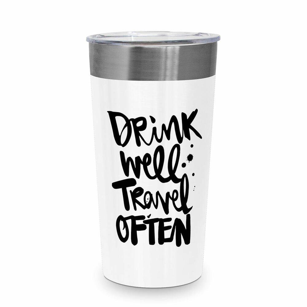 PPD Thermobecher Drink well Steel Travel Mug 430 ml, Edelstahl