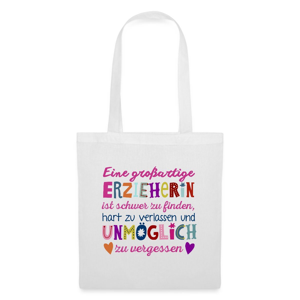 Henkeltasche Großartige Erzieherin Danke Geschenk Stoffbeutel