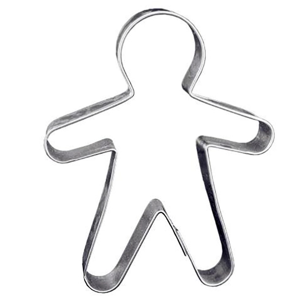 LARES Ausstechform Martinsmann mittel - 19 x 2,3 cm - aus stabilem Weißblech gefertigt, Weißblech, zum Backen von weihnachtlichen Keksen und Gebäcken - Made in Germany