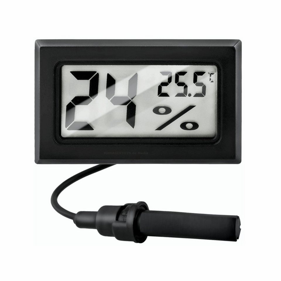 SECUMAX Aquarienthermometer Hygrometer Terrarium Küchen Auto Thermometer  1,5 m Kabel Sonde